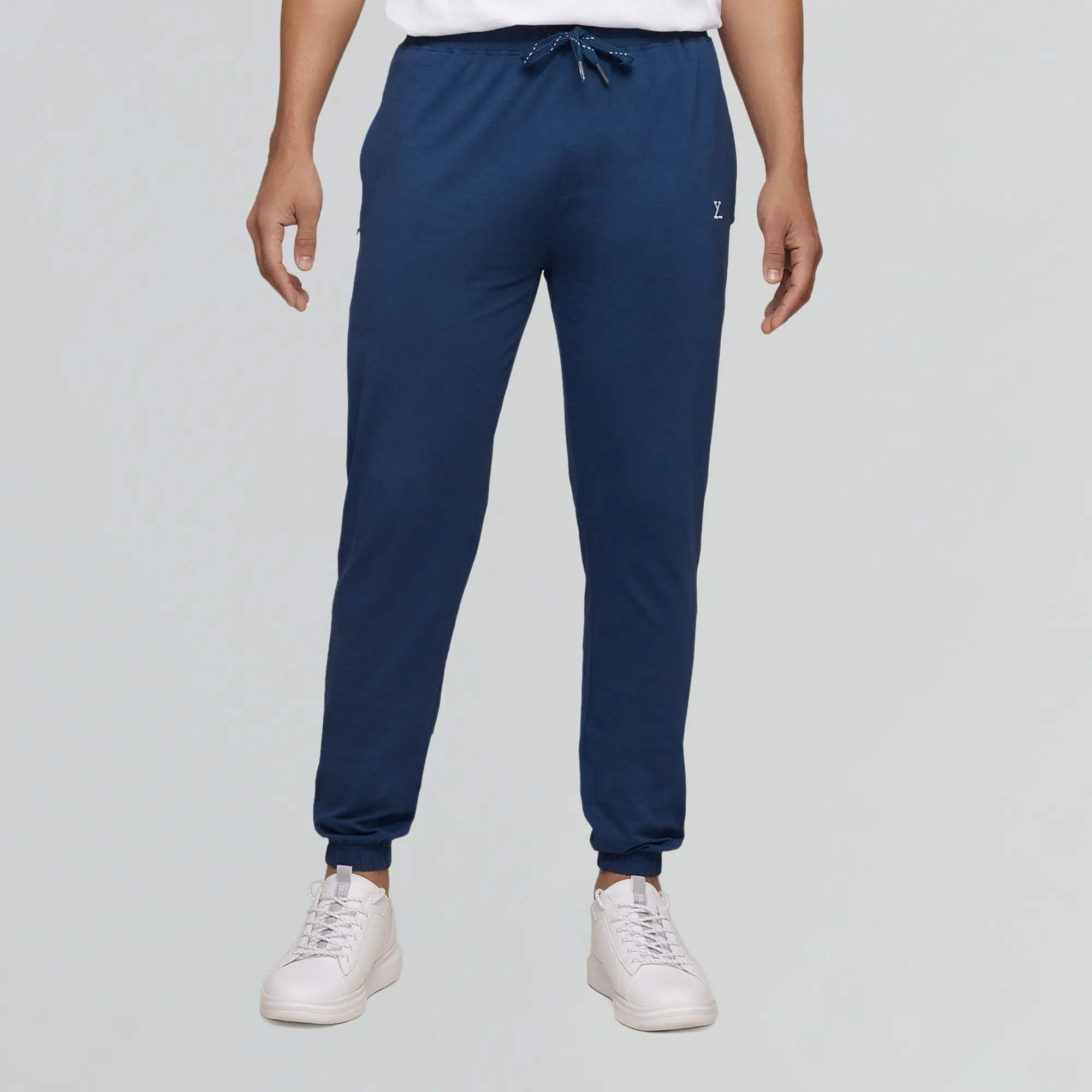 Ace Modal-Cotton Joggers Estate Blue - Image 2