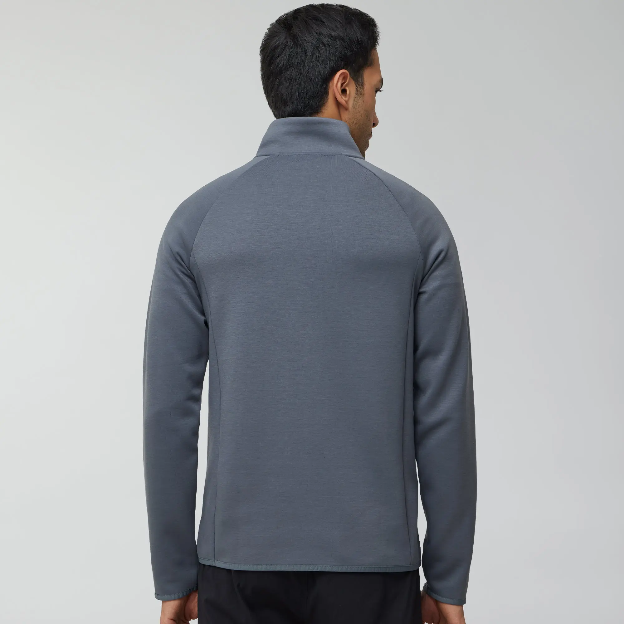 Alpha Half Zip Sweatshirt Ash Grey - Image 4