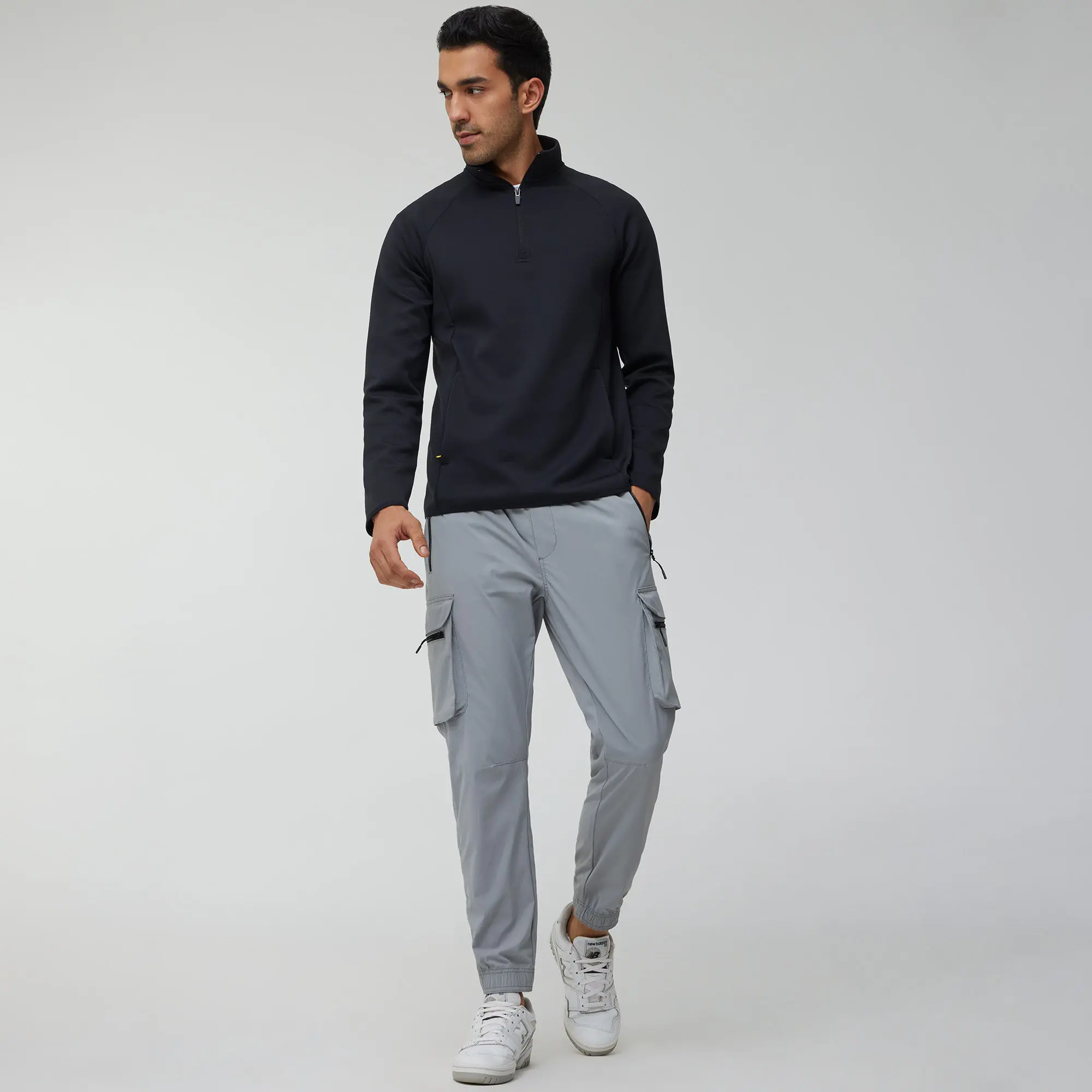 Alpha Half Zip Sweatshirt Pitch Black - Image 2