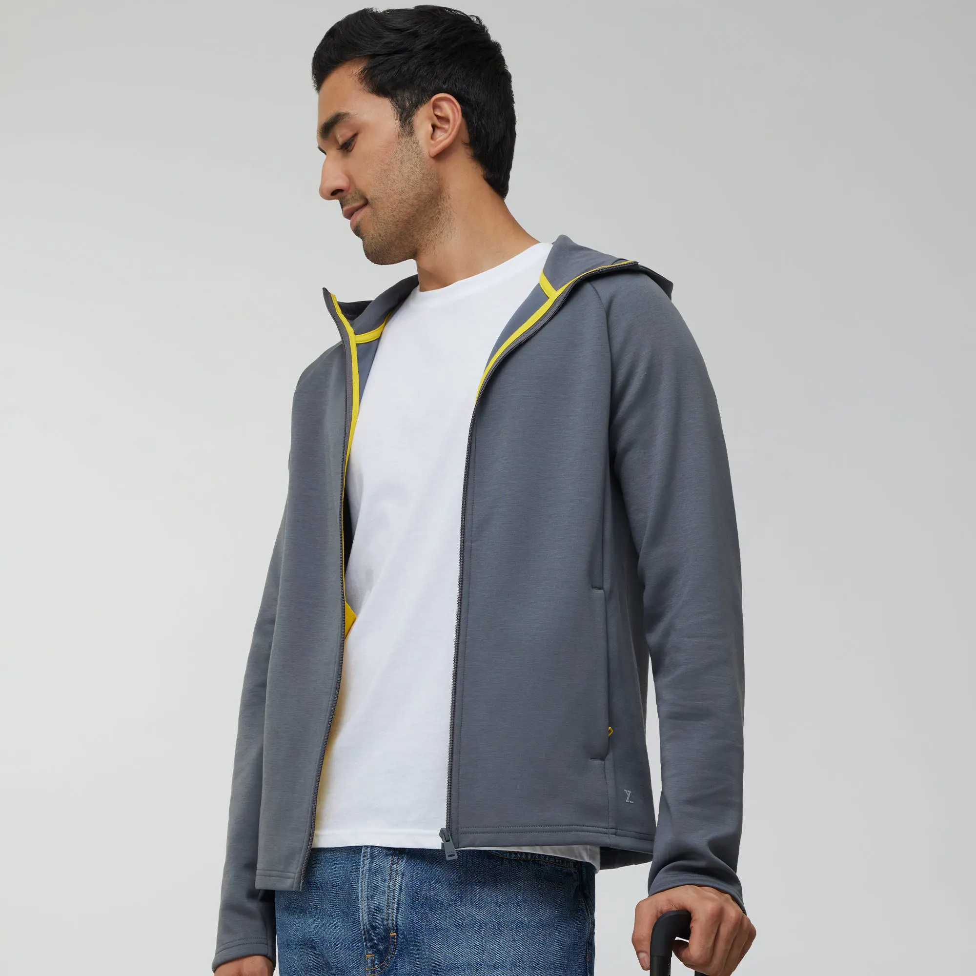 Alpha Hoodies Jackets Ash Grey - Image 3
