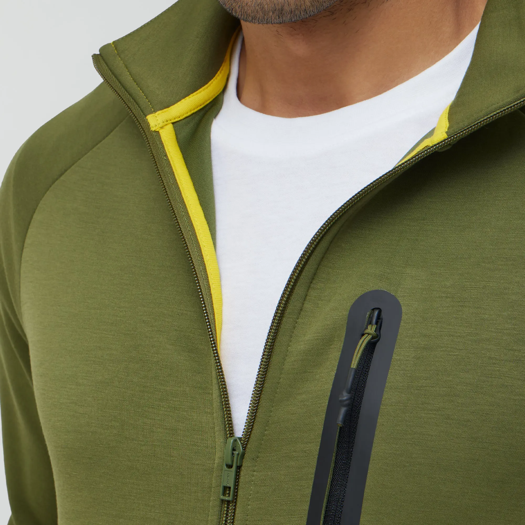 Alpha Zip Ups Jackets Olive Green - Image 4