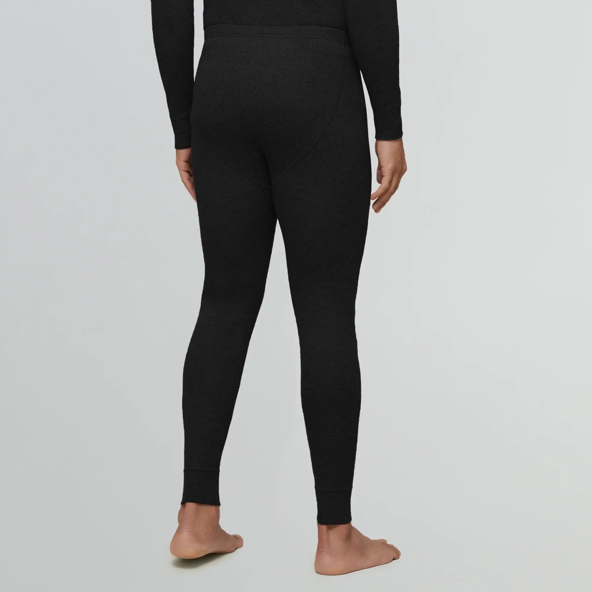 Cotton Rich Thermal Long Johns Pitch Black - Image 4