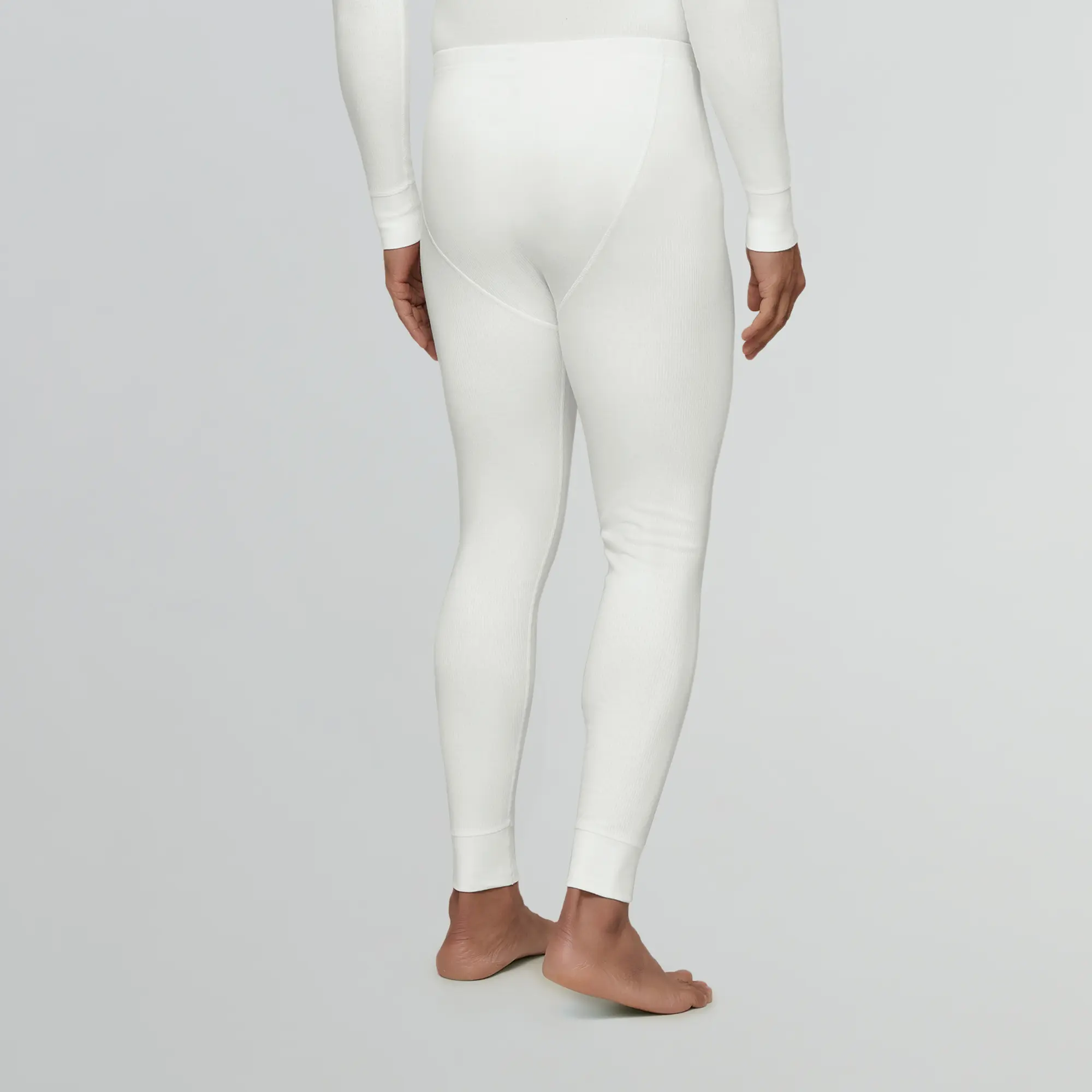 Cotton Rich Thermal Long Johns Ivory White - Image 6