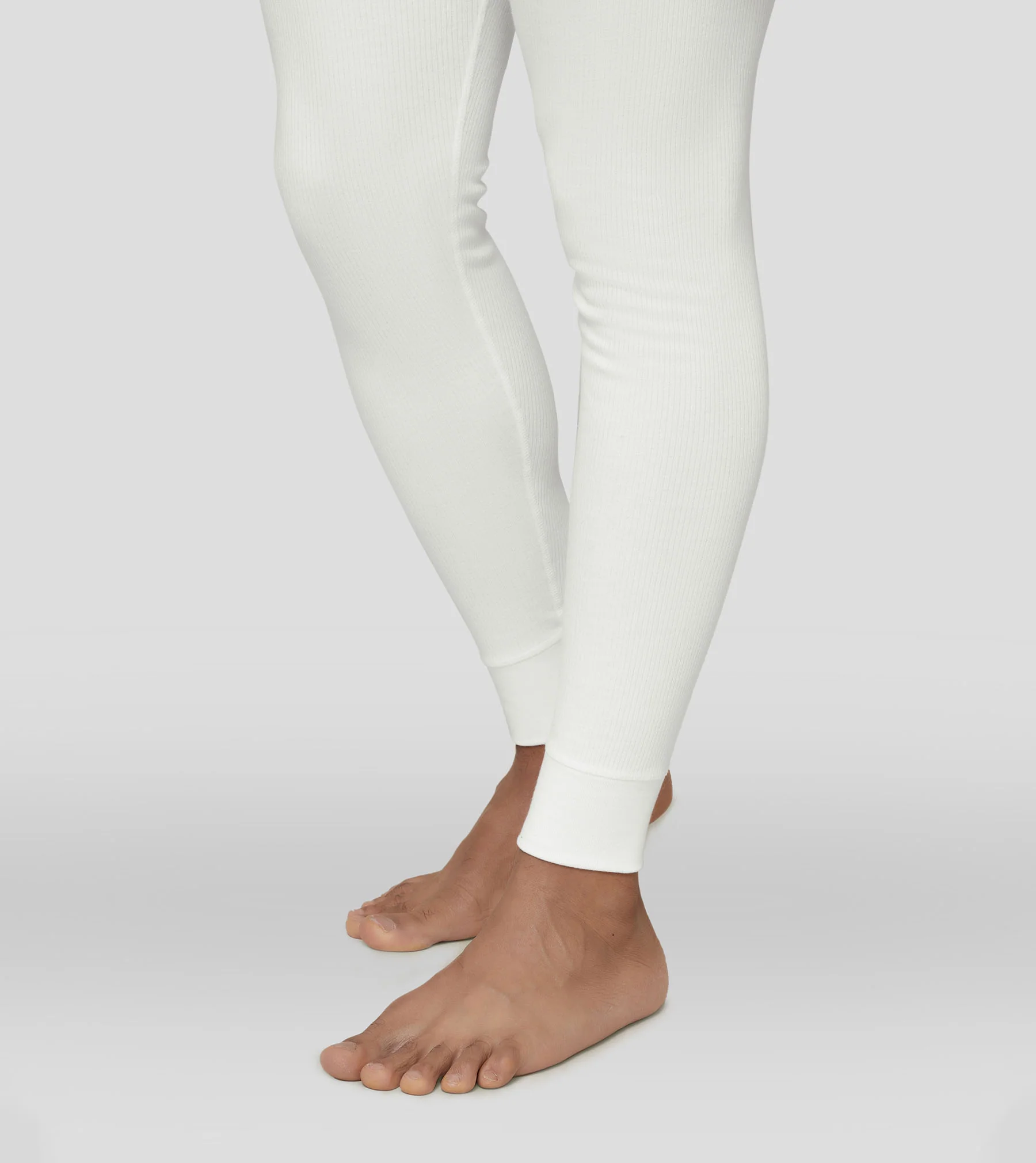 Cotton Rich Long Sleeve Thermal Set Ivory White - Image 6