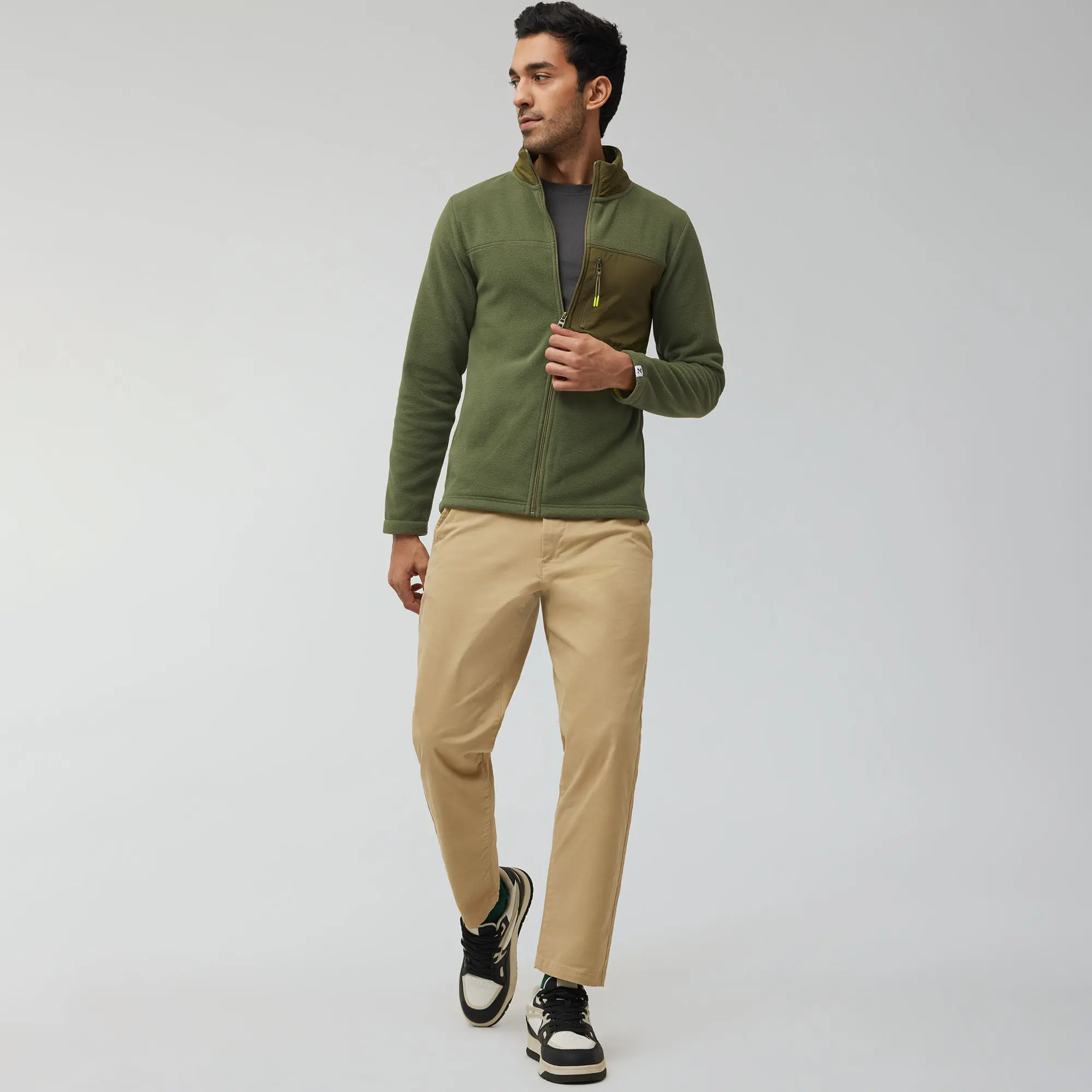 Alterra Fleece Jackets Olive Green - Image 2