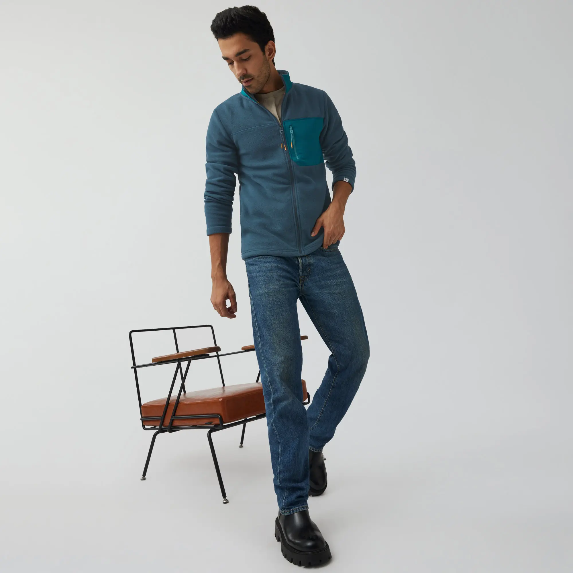 Alterra Fleece Jackets Sea Blue - Image 2