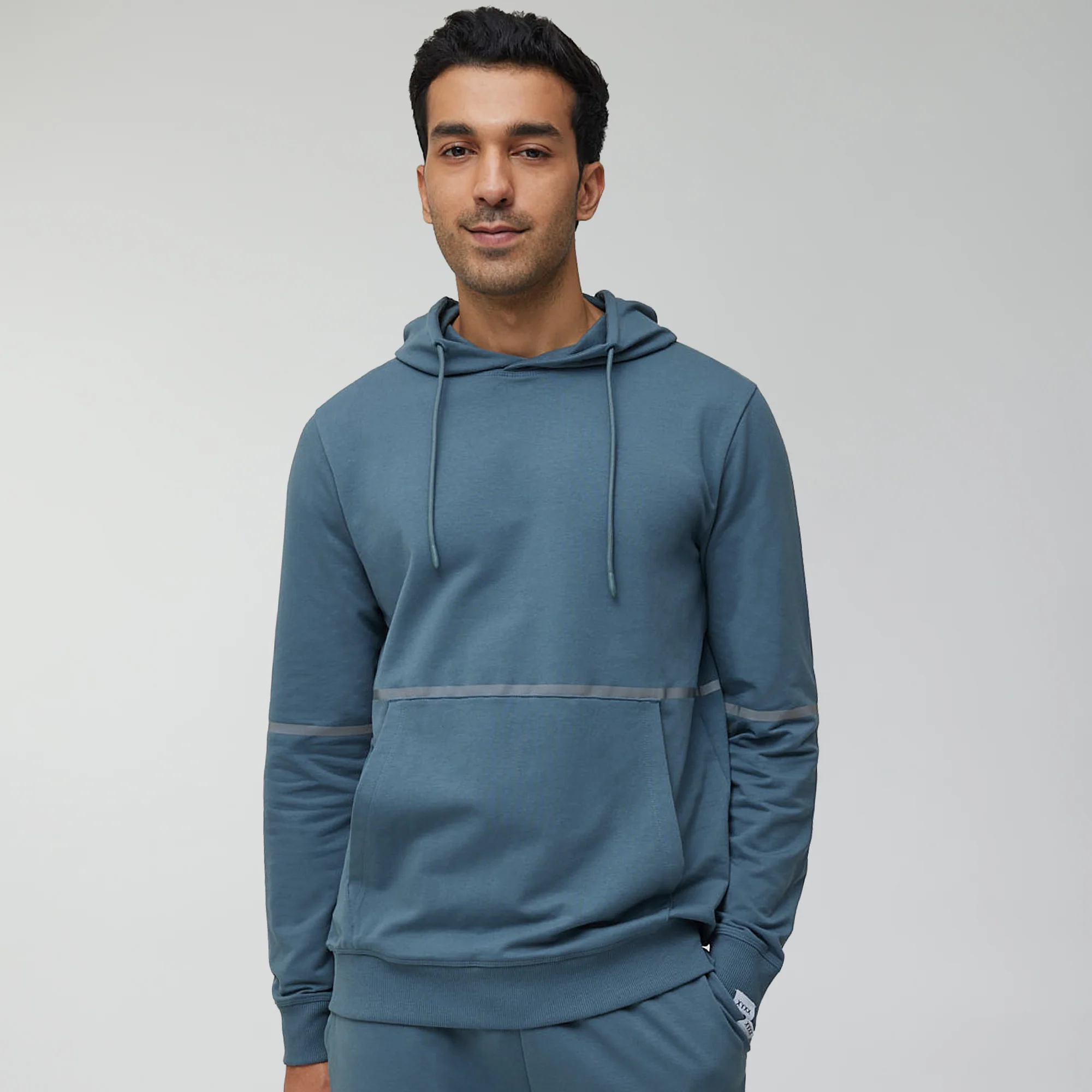 Ascent French Terry Cotton Blend Hoodie and Joggers Co-Ord Storm Grey - Image 3