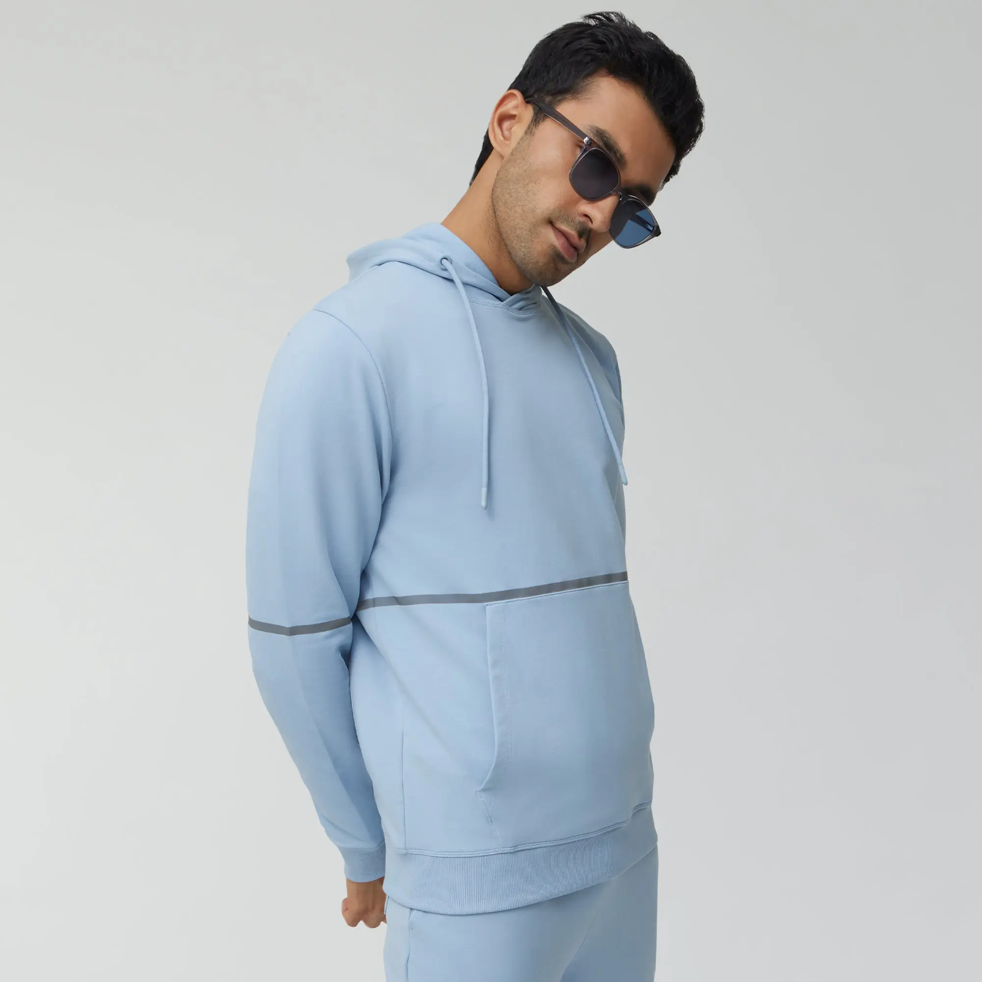 Ascent French Terry Cotton Blend Hoodies Glacier Blue - Image 3
