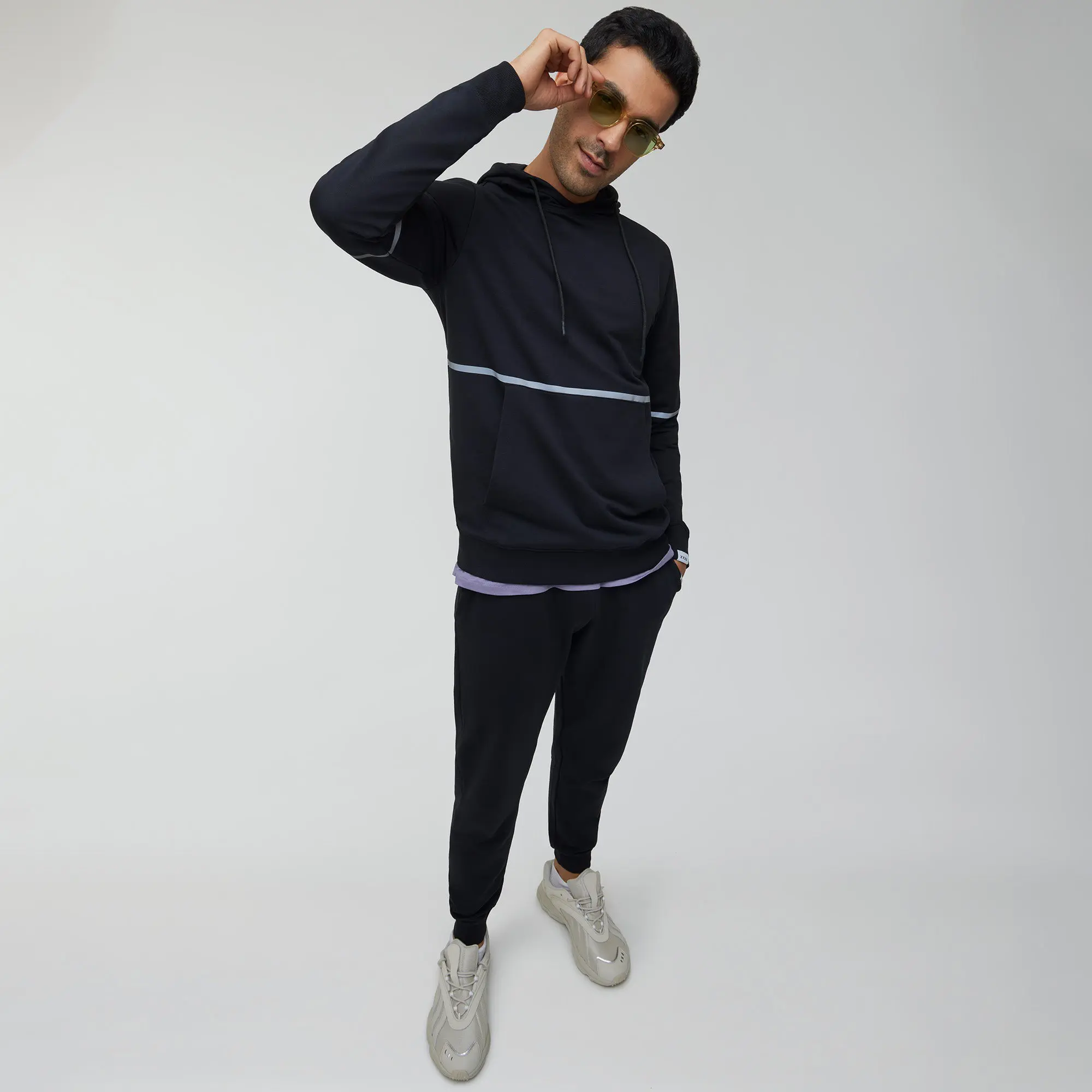 Ascent French Terry Cotton Blend Hoodies Pitch Black - Image 2