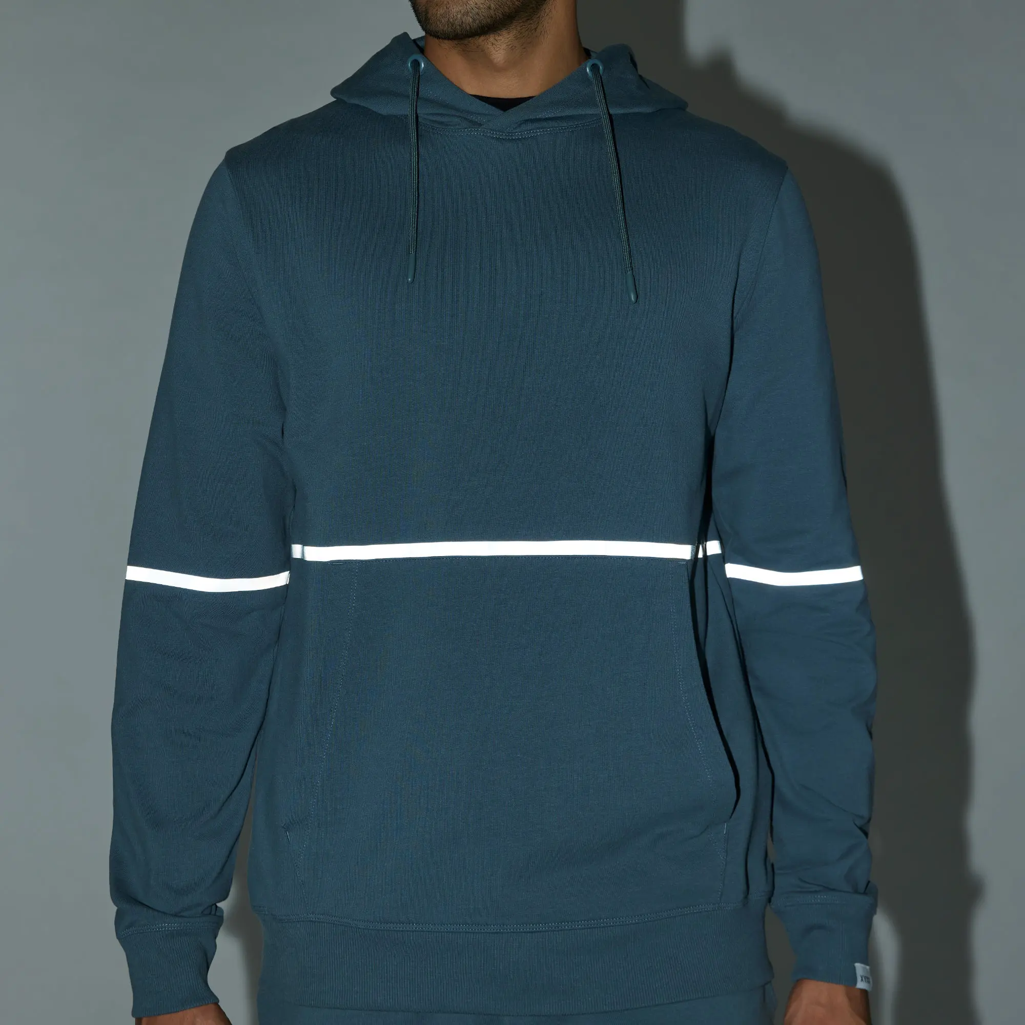 Ascent French Terry Cotton Blend Hoodies Storm Grey - Image 5