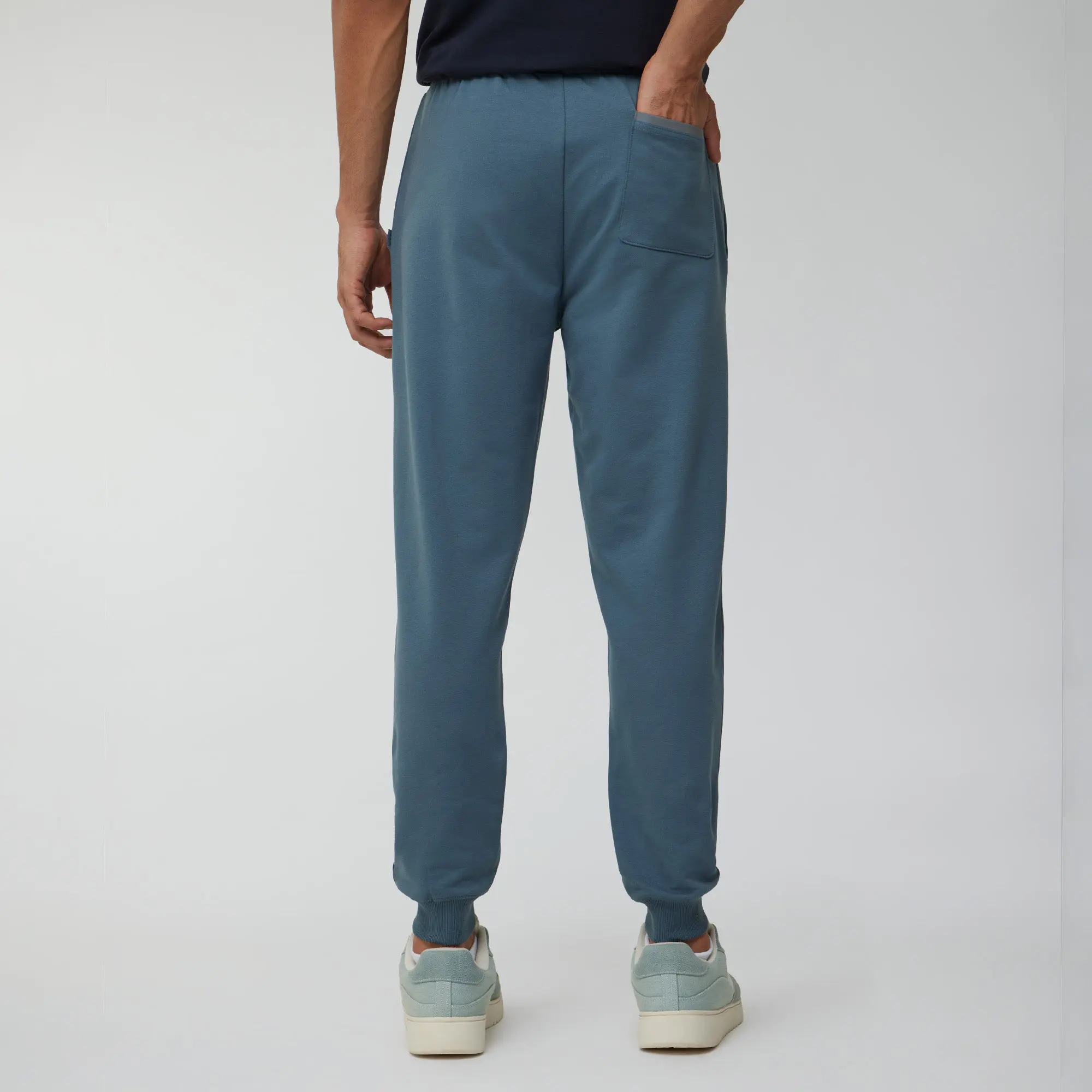 Ascent French Terry Cotton Blend Joggers Storm Grey - Image 4
