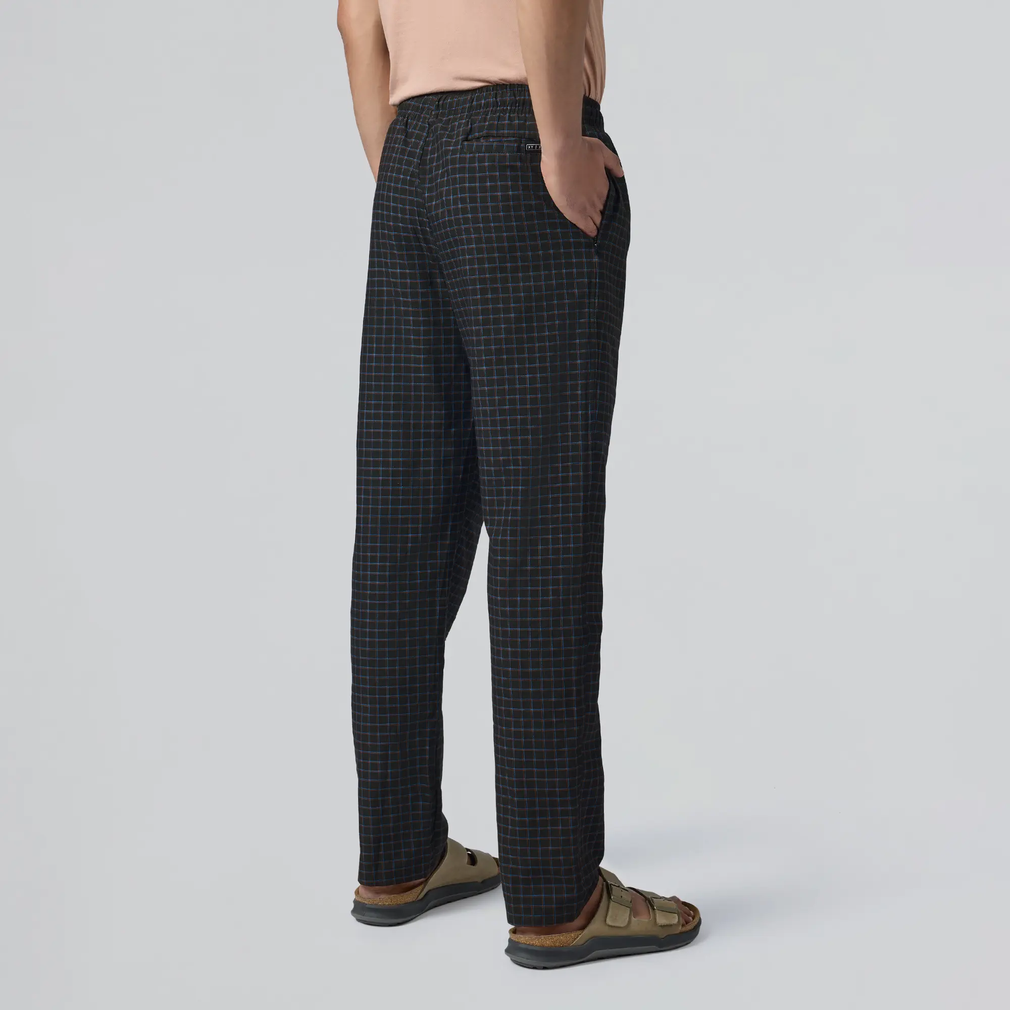 Checkmate Combed Cotton Pyjamas Charcoal Black - Image 3