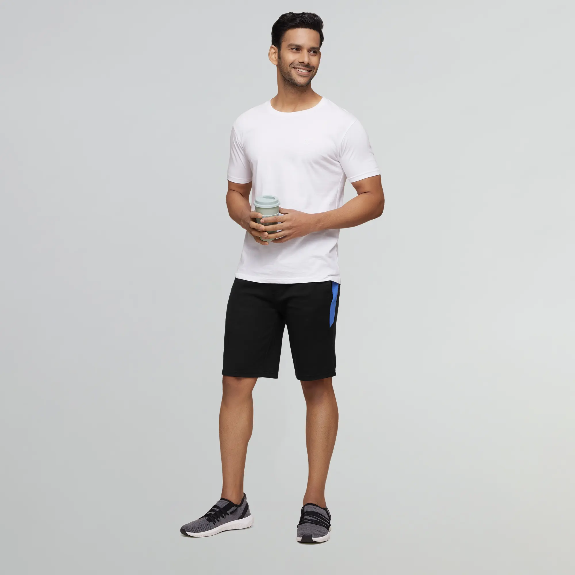 Code Cotton Rich Shorts Pitch Black - Image 3