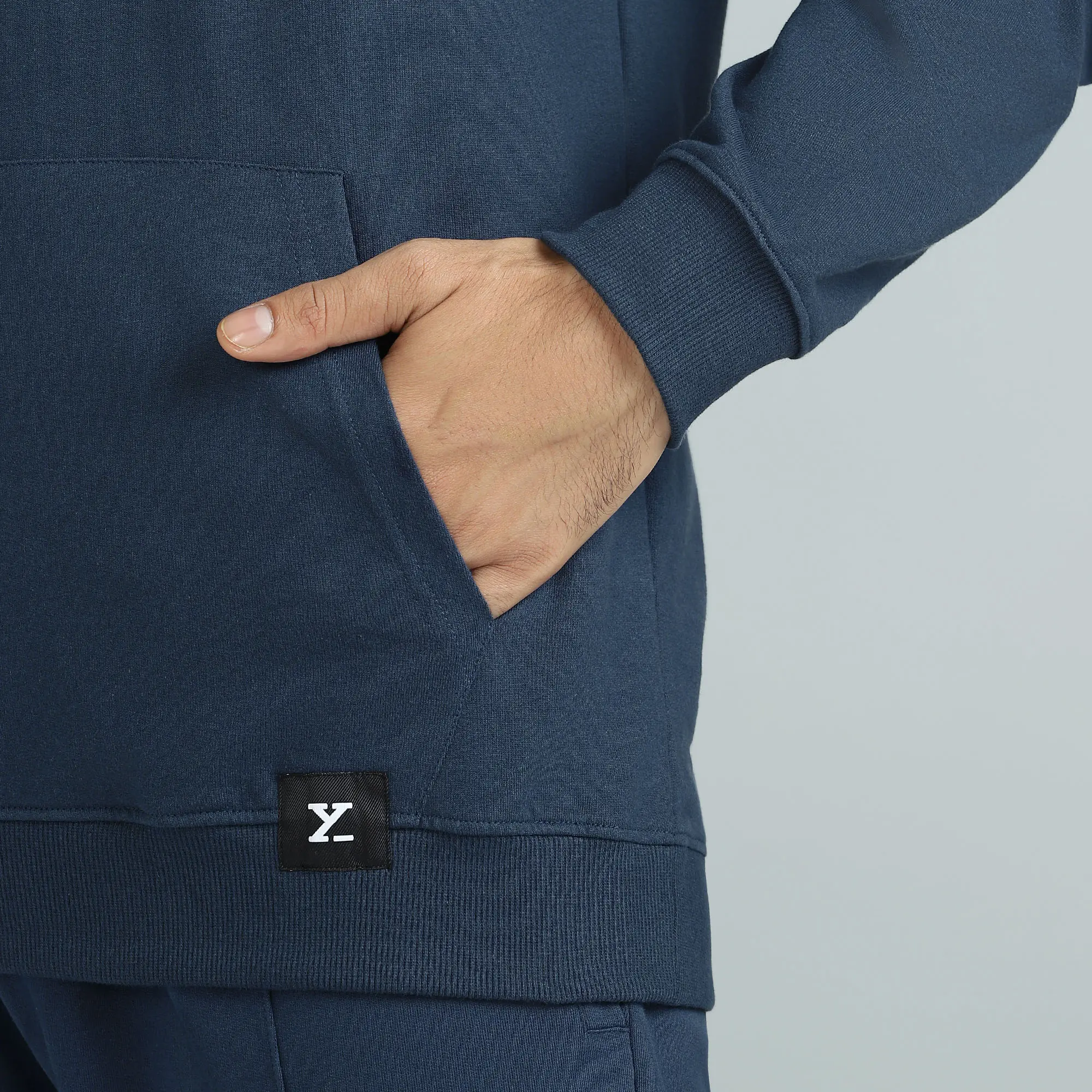 Cruze French Terry Cotton Hoodies Opal Blue - Image 3