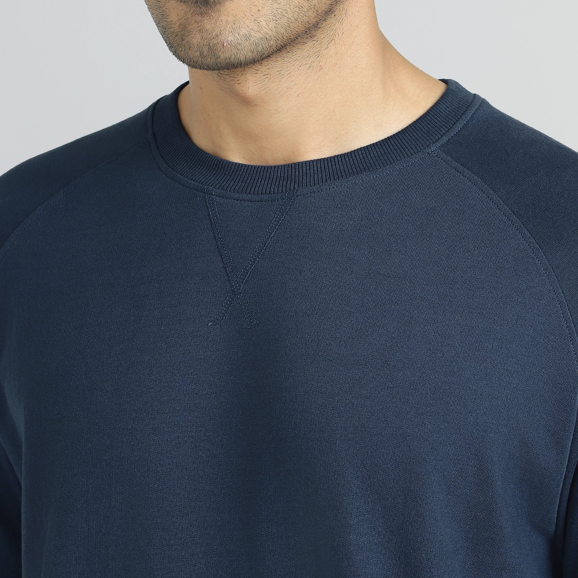 Cruze French Terry Cotton Sweatshirts Opal Blue - Image 5