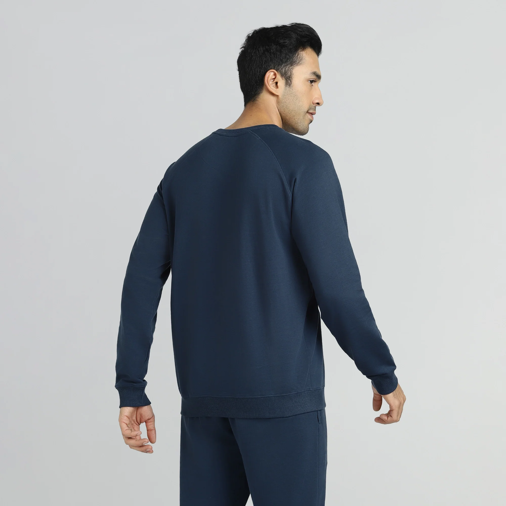 Cruze French Terry Cotton Sweatshirts Opal Blue - Image 6