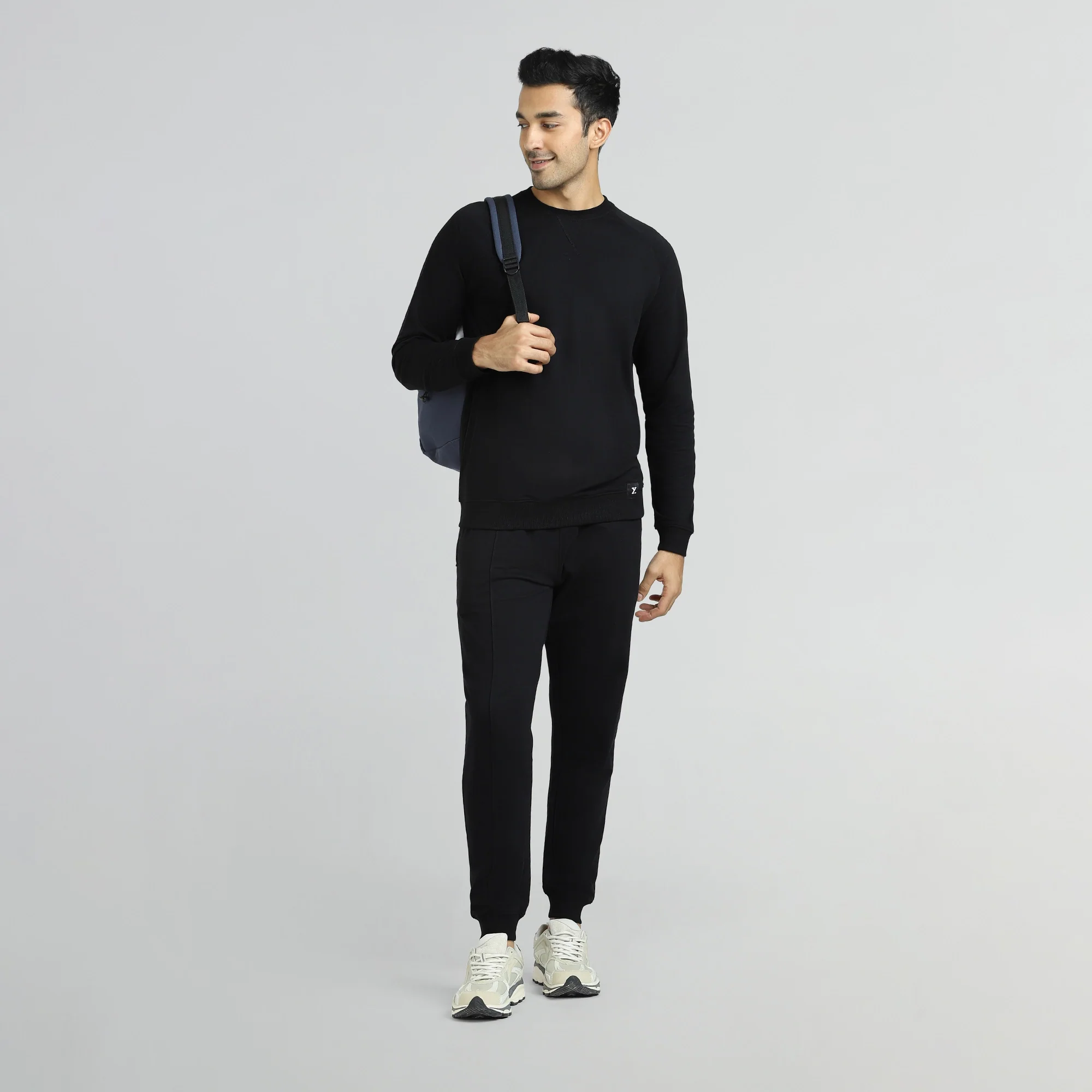Cruze French Terry Cotton Sweatshirts Pitch Black - Image 2