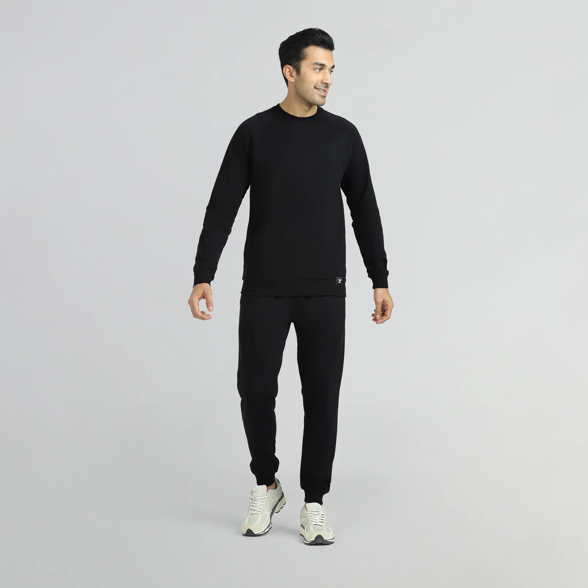Cruze French Terry Cotton Sweatshirts Pitch Black - Image 4