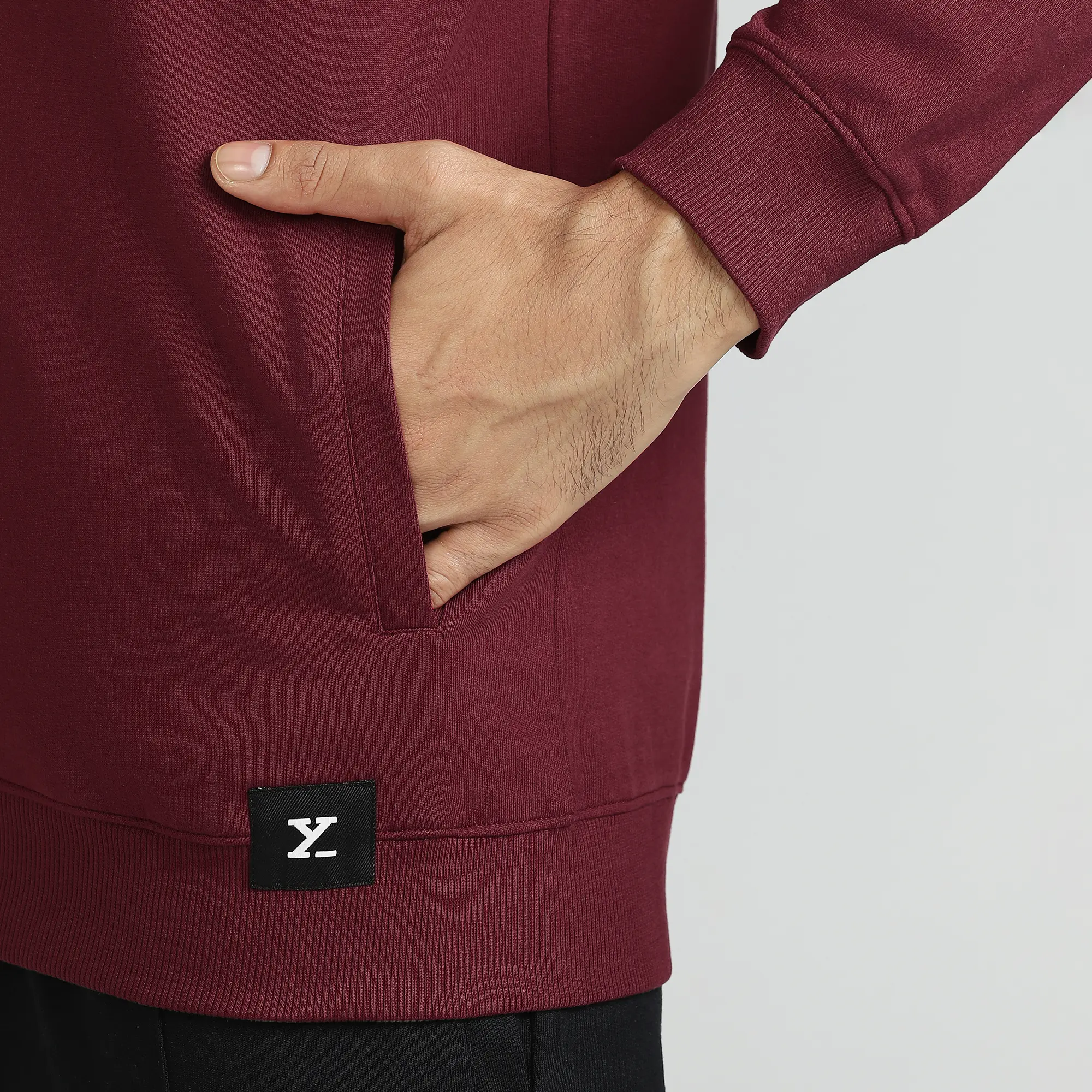 Cruze French Terry Cotton Zip Ups Auburn Red - Image 6