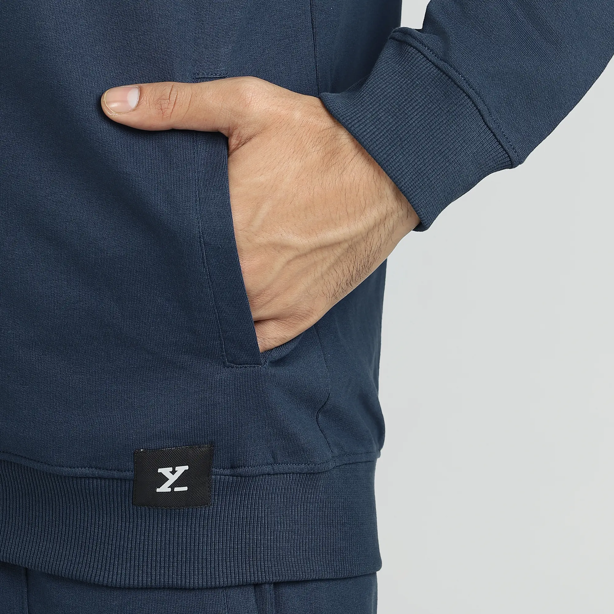 Cruze French Terry Cotton Zip Ups Opal Blue - Image 4