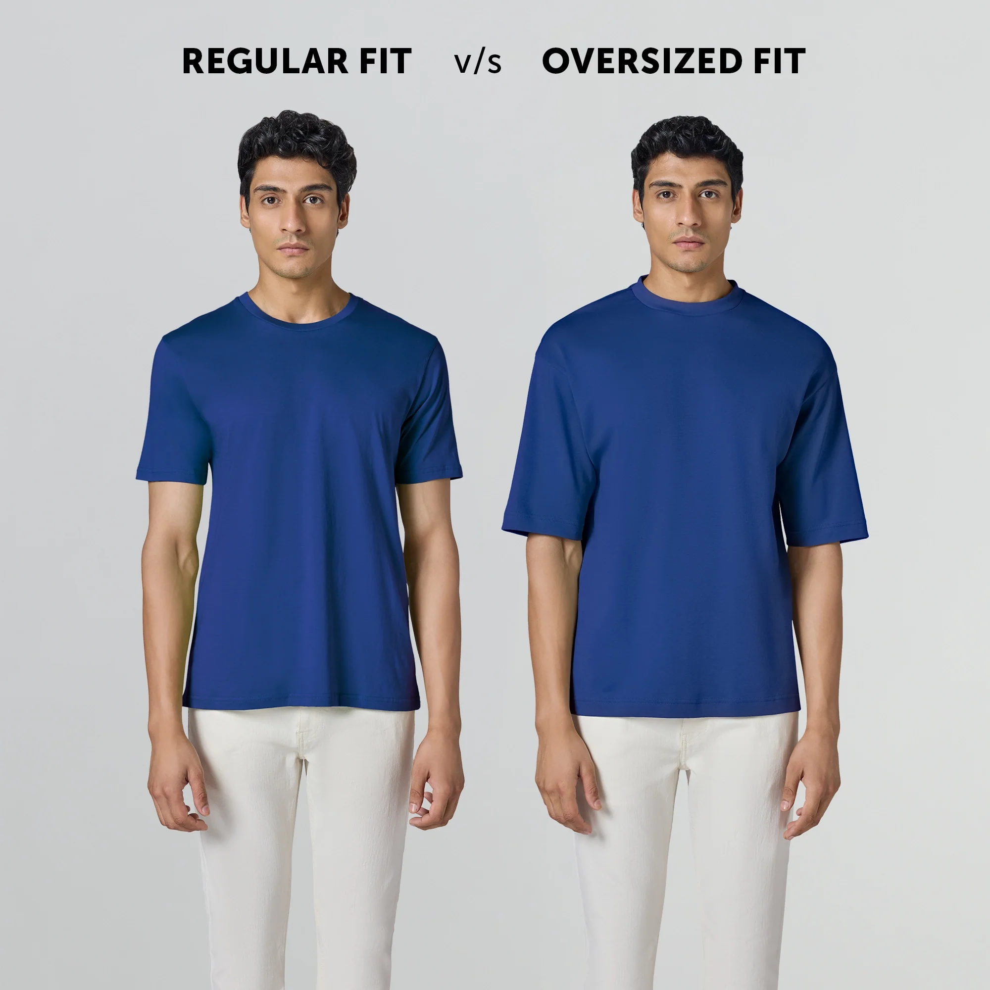 Drift Cotton Oversized T-shirts Midnight Blue - Image 3