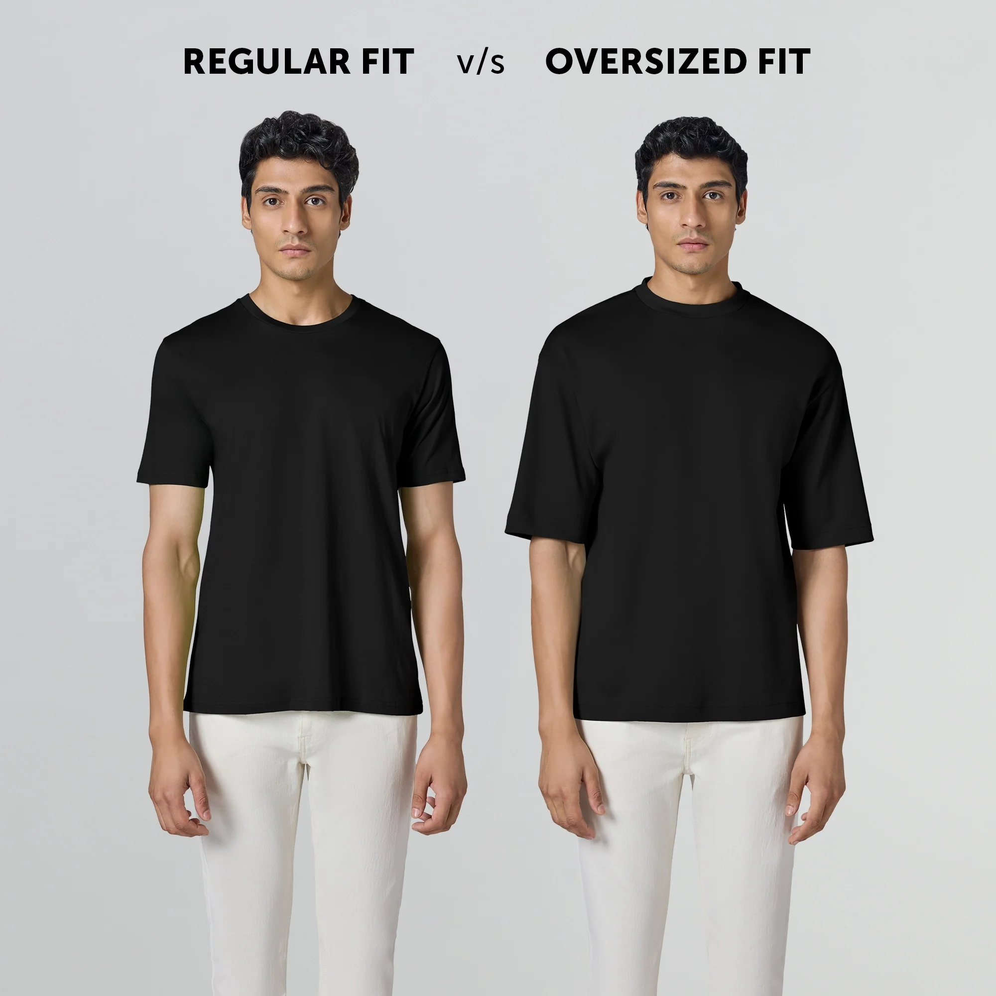 Drift Cotton Oversized T-shirts Pitch Black - Image 3