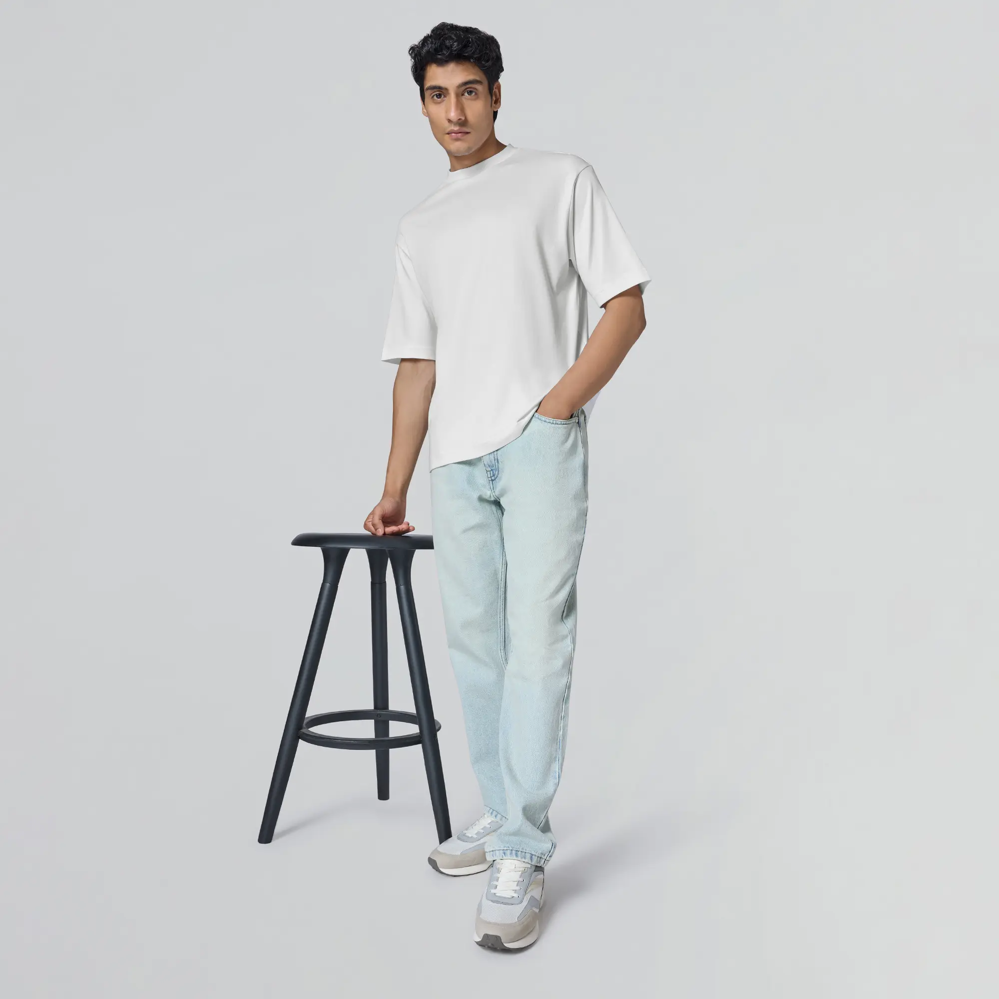Drift Cotton Oversized T-shirts Polar White - Image 4