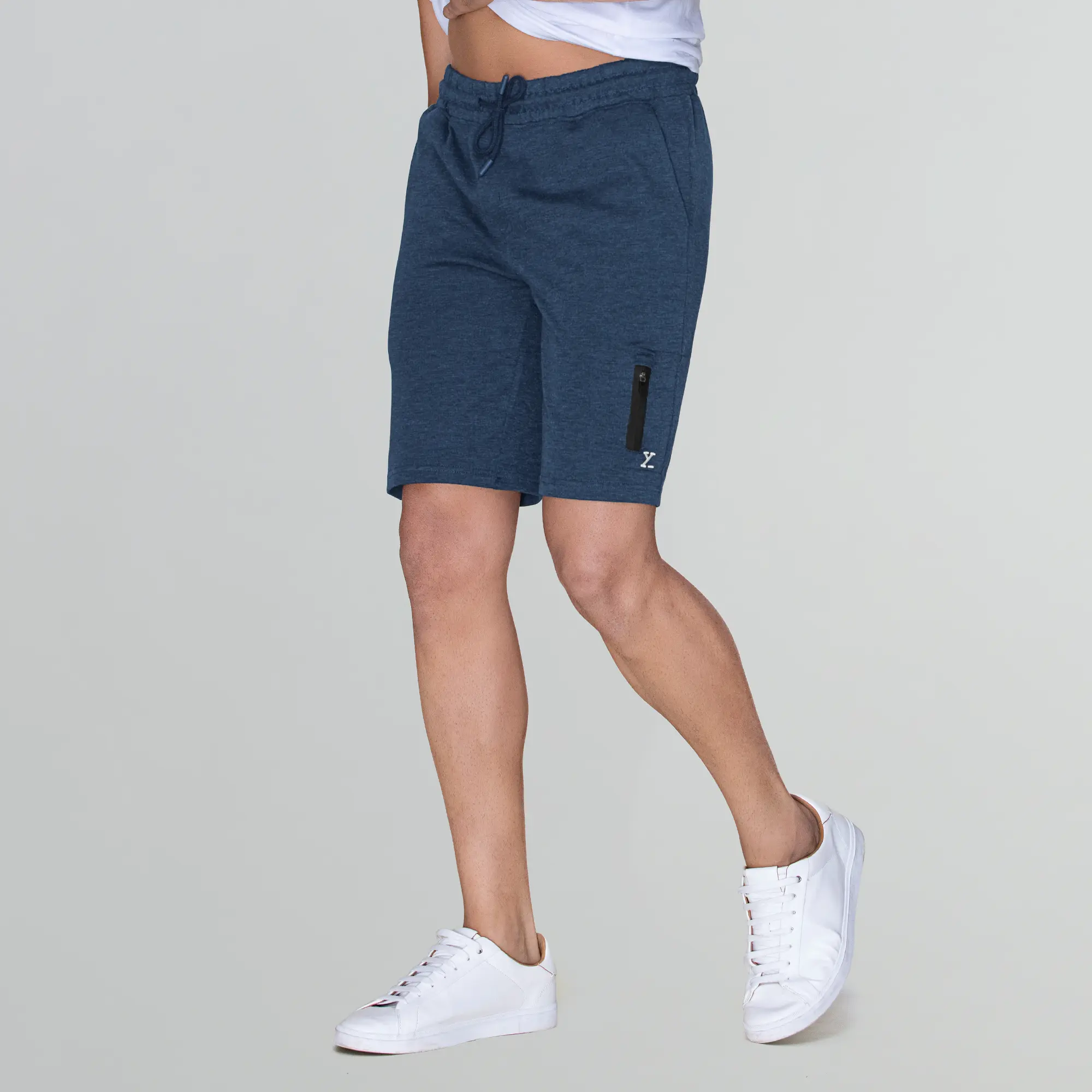 Hype Cotton Rich Shorts Midnight Blue - Image 3