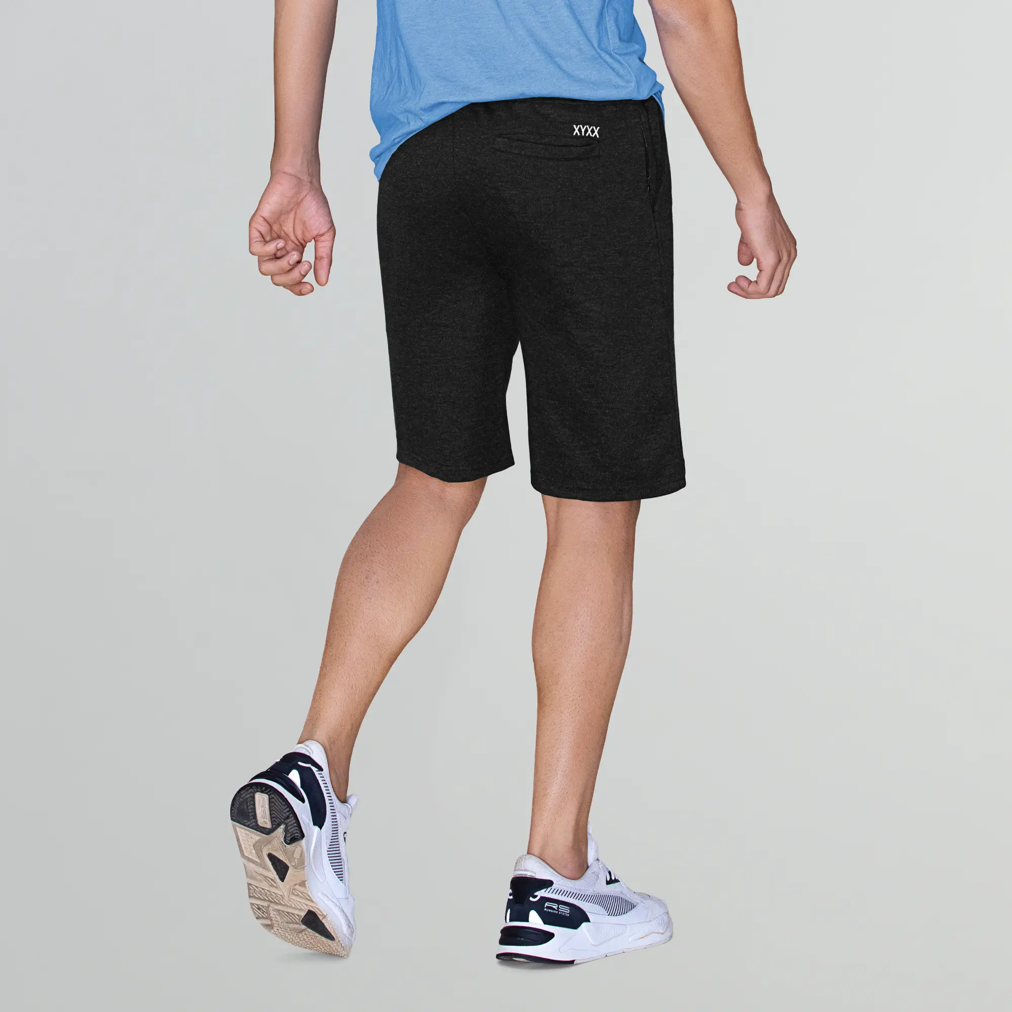 Hype Cotton Rich Shorts Pitch Black - Image 5