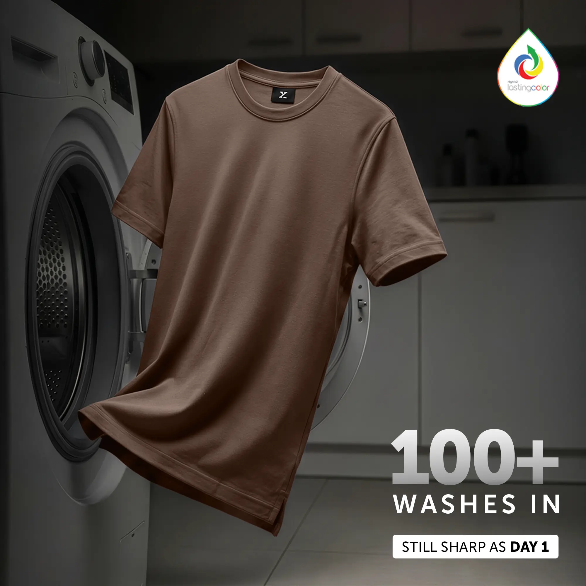 Iconique Supima Cotton T-shirt Espresso Brown - Image 3