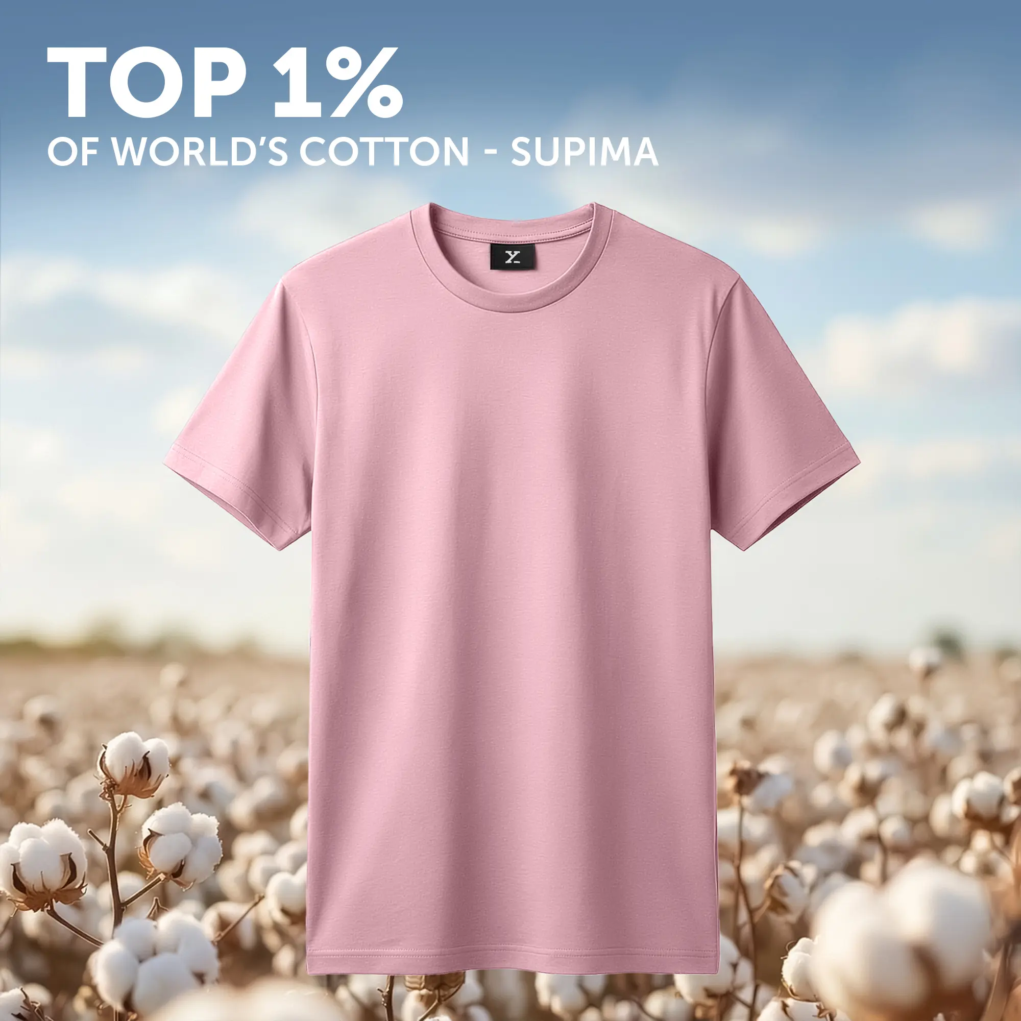Iconique Supima Cotton T-shirt Misty Lilac - Image 2