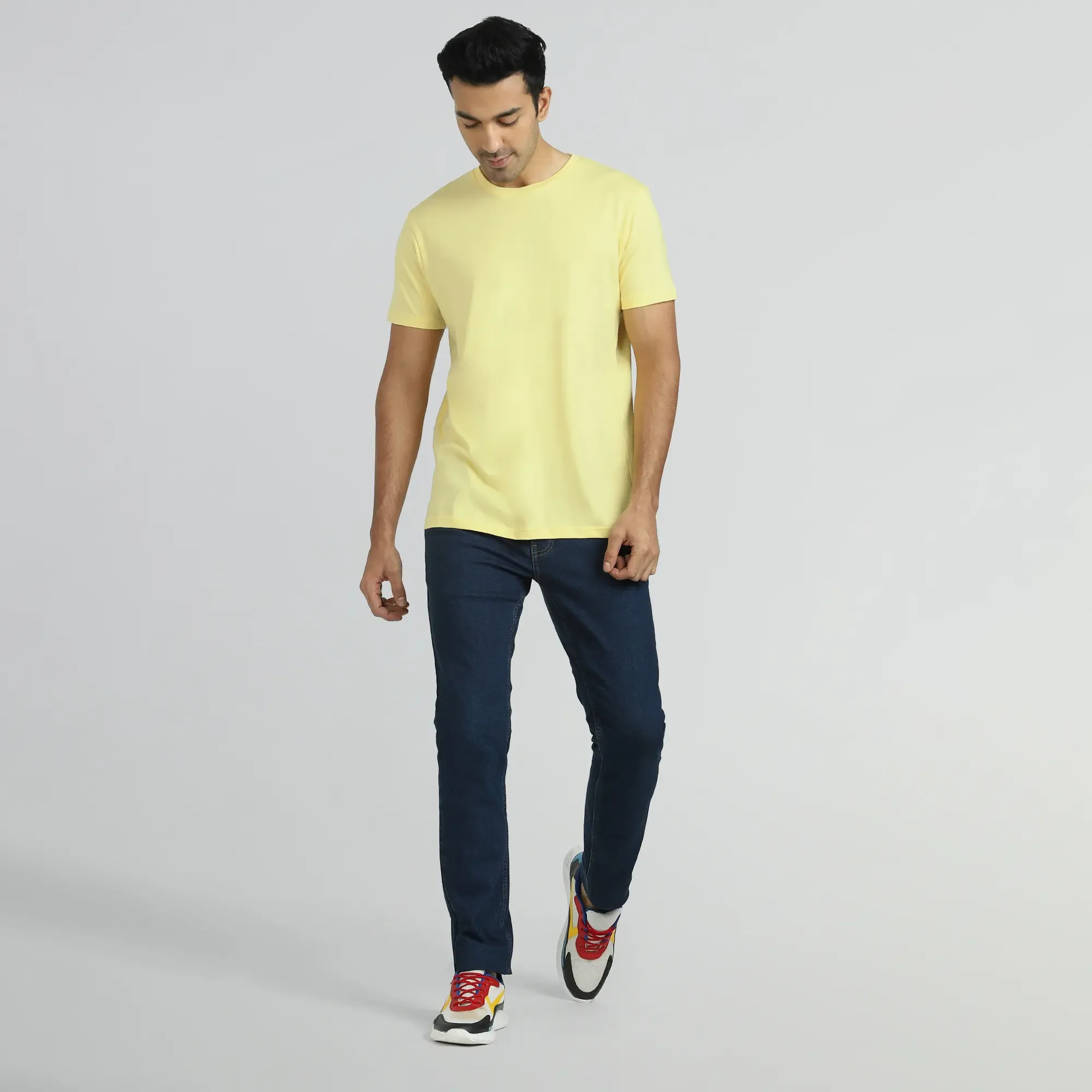 Iconique Supima Cotton T-shirt Butter Yellow - Image 2