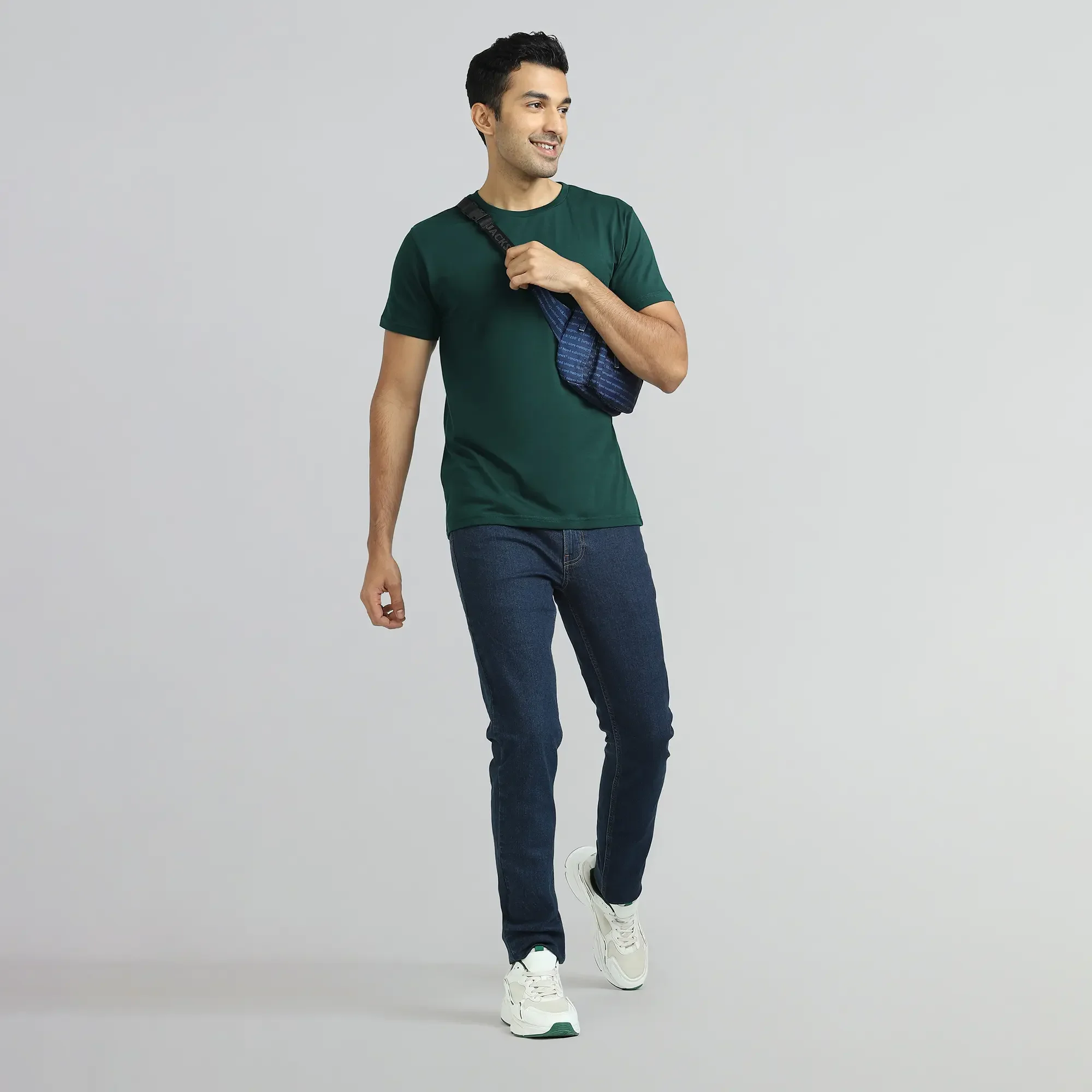 Iconique Supima Cotton T-shirt Forest Green - Image 2