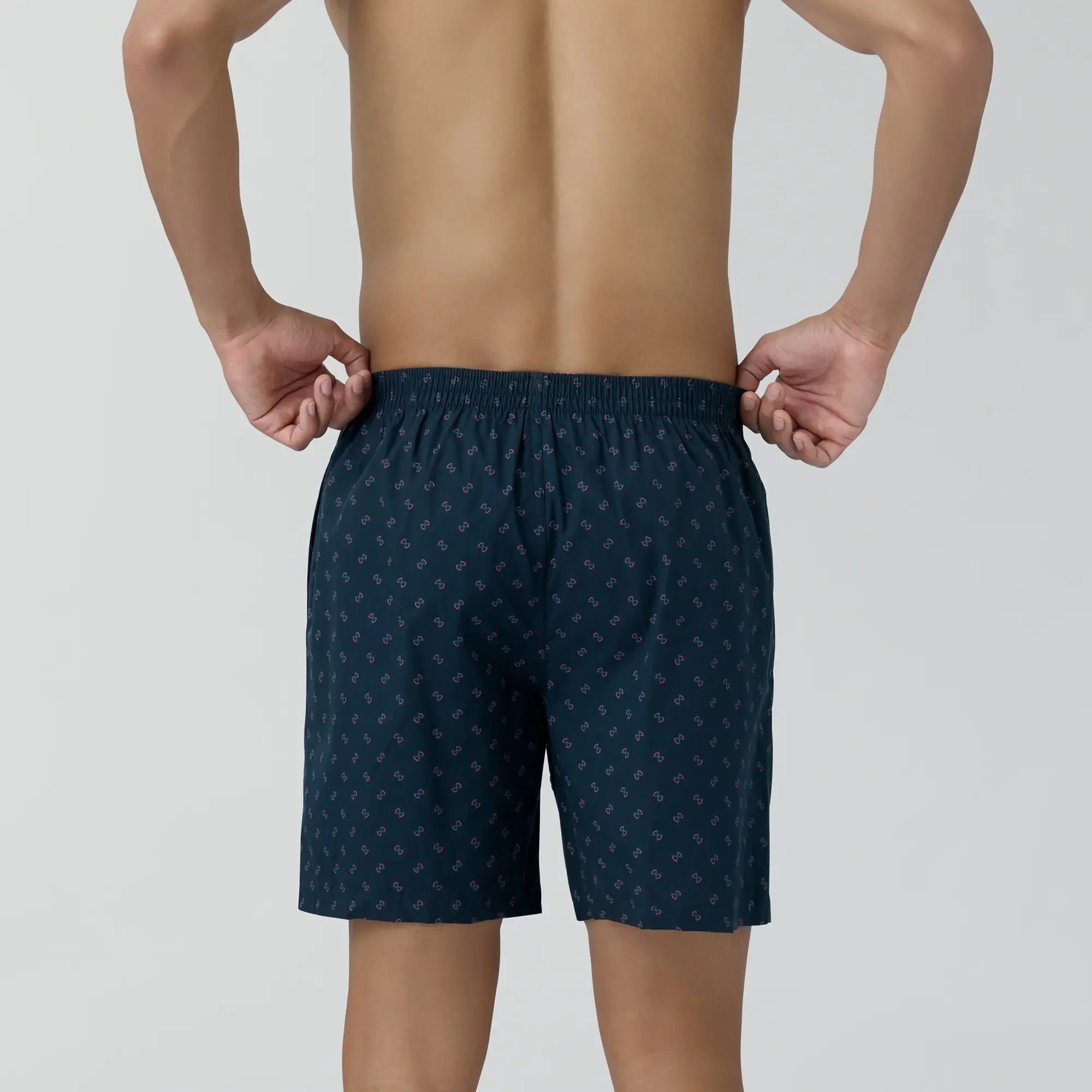 Astor Combed Cotton Boxer Shorts Infinity Black - Image 4