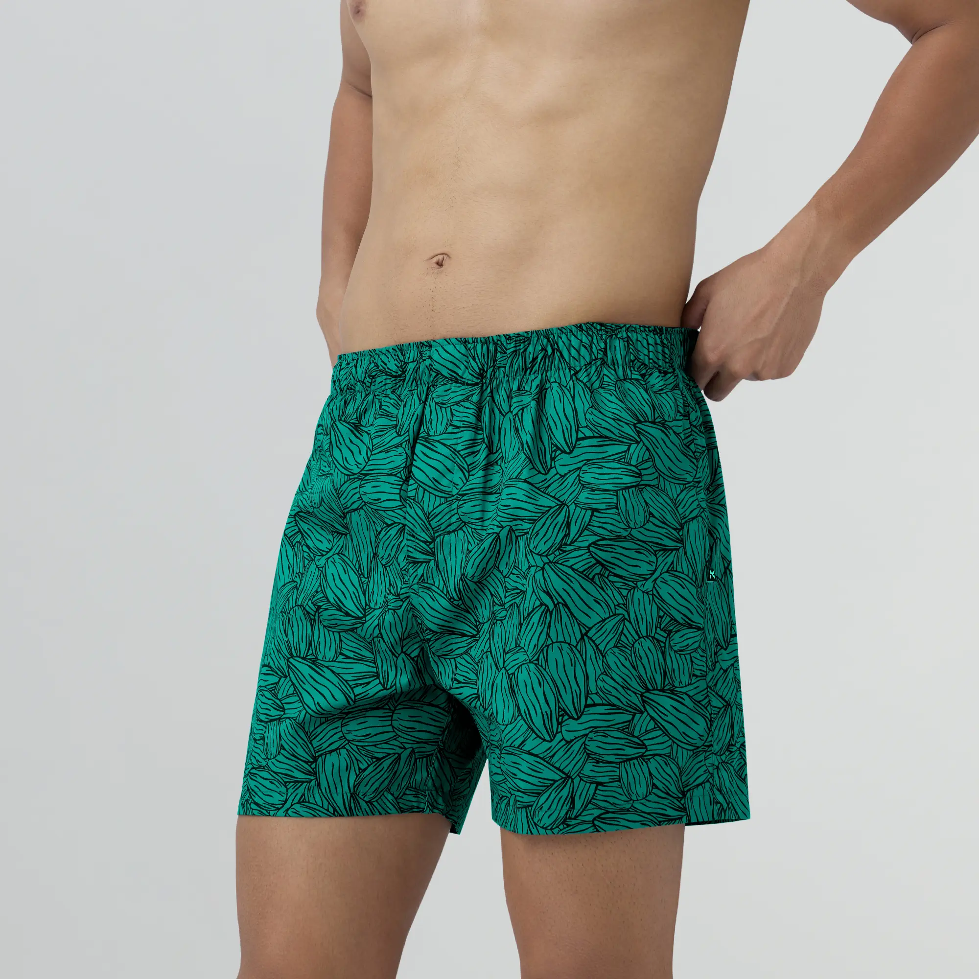 Remix Cotton Boxers Nutty Green - Image 3