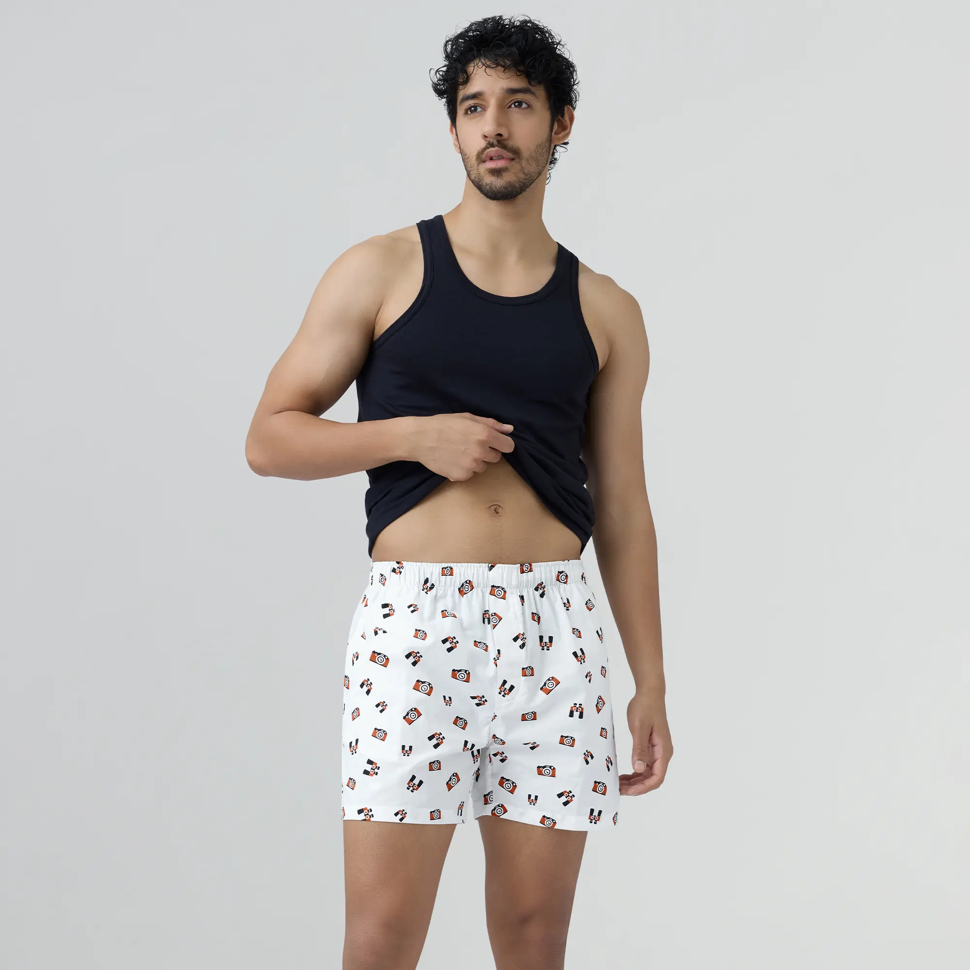 Remix Cotton Boxers Camera White - Image 3