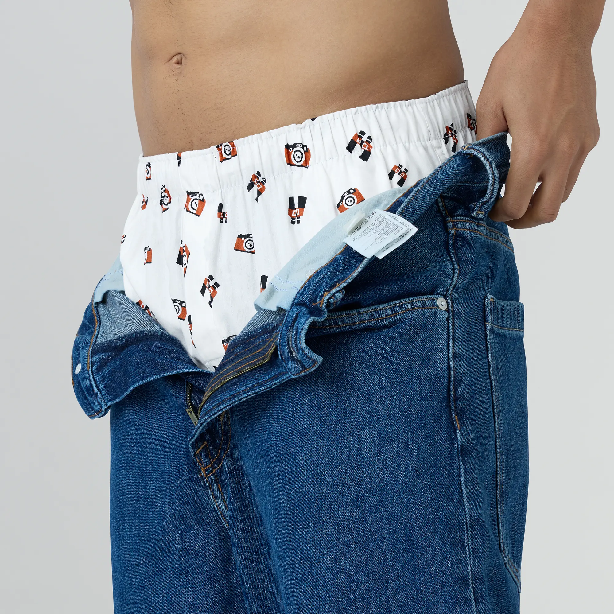 Remix Cotton Boxers Camera White - Image 6