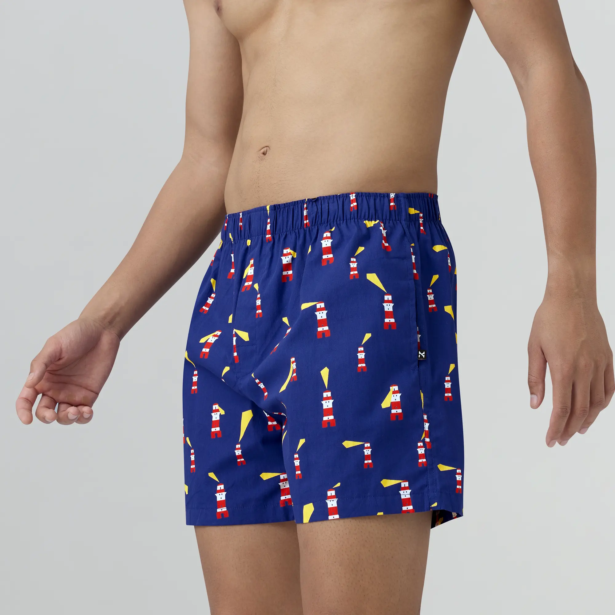 Remix Cotton Boxers Lighthouse Blue - Image 3