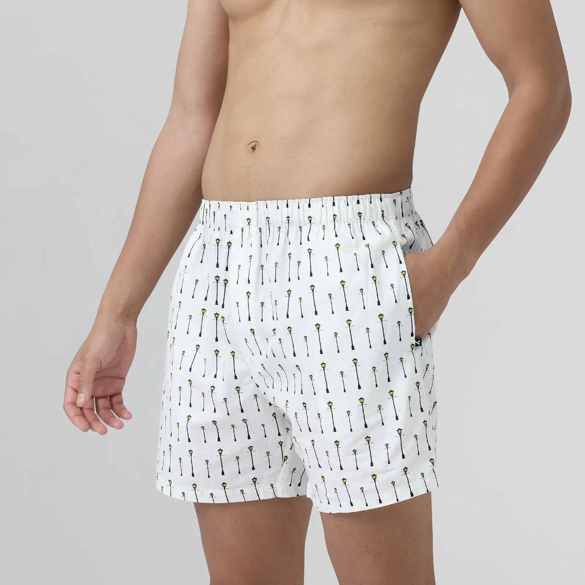 Remix Cotton Boxers Streetlight White - Image 3