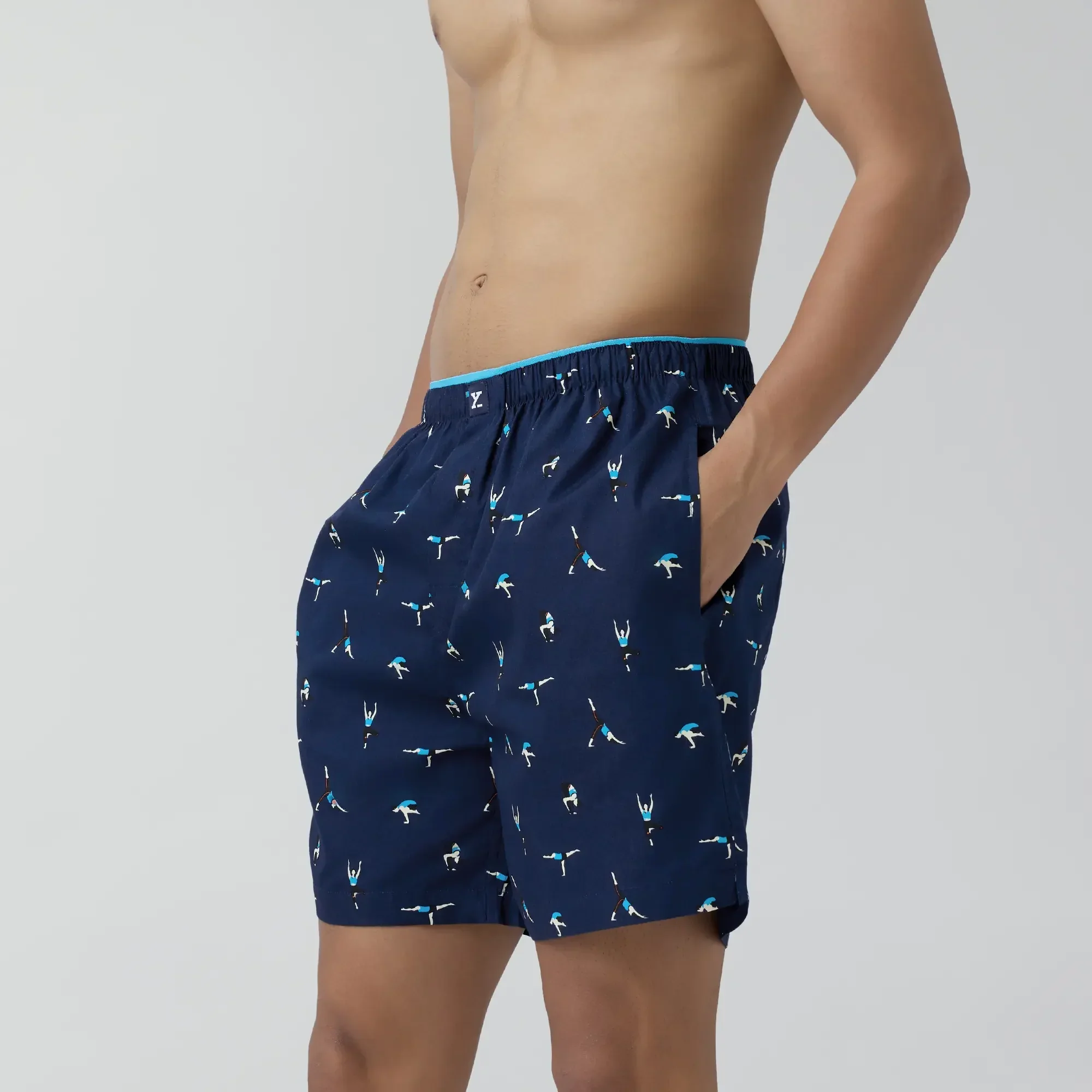 Renew Combed Cotton Boxer Shorts Midnight Blue - Image 5