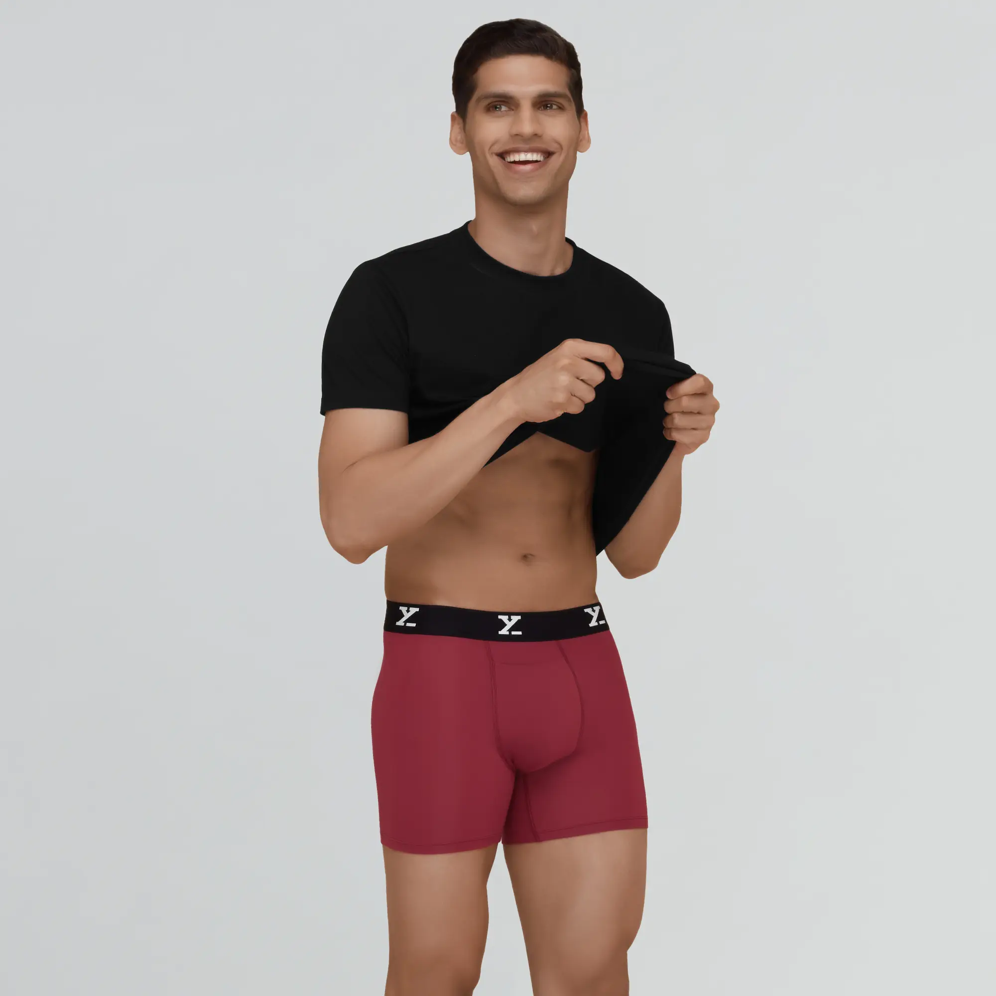 Ace Modal Boxer Briefs Bold Burgundy - Image 2
