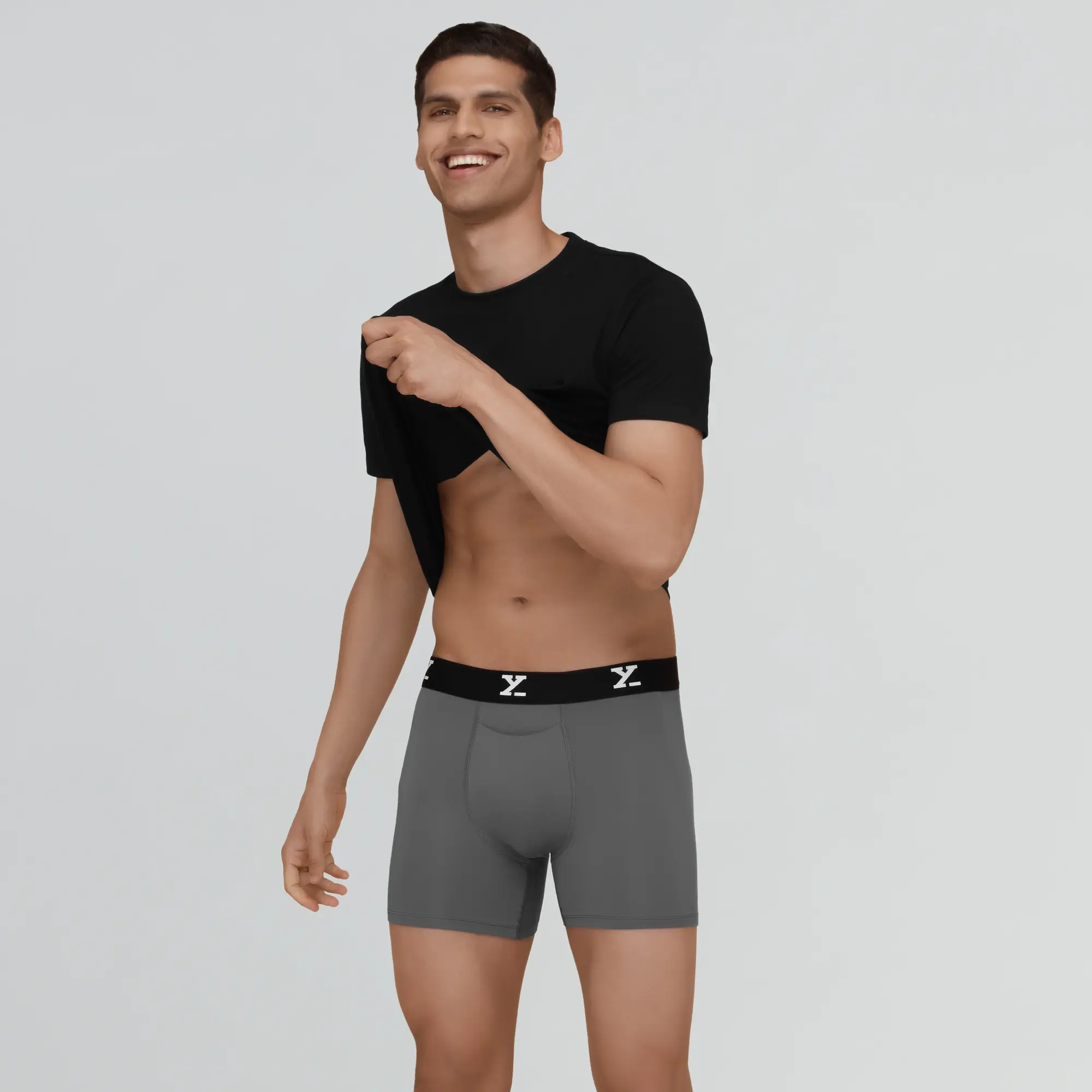 Ace Modal Boxer Briefs Charcoal Grey - Image 2