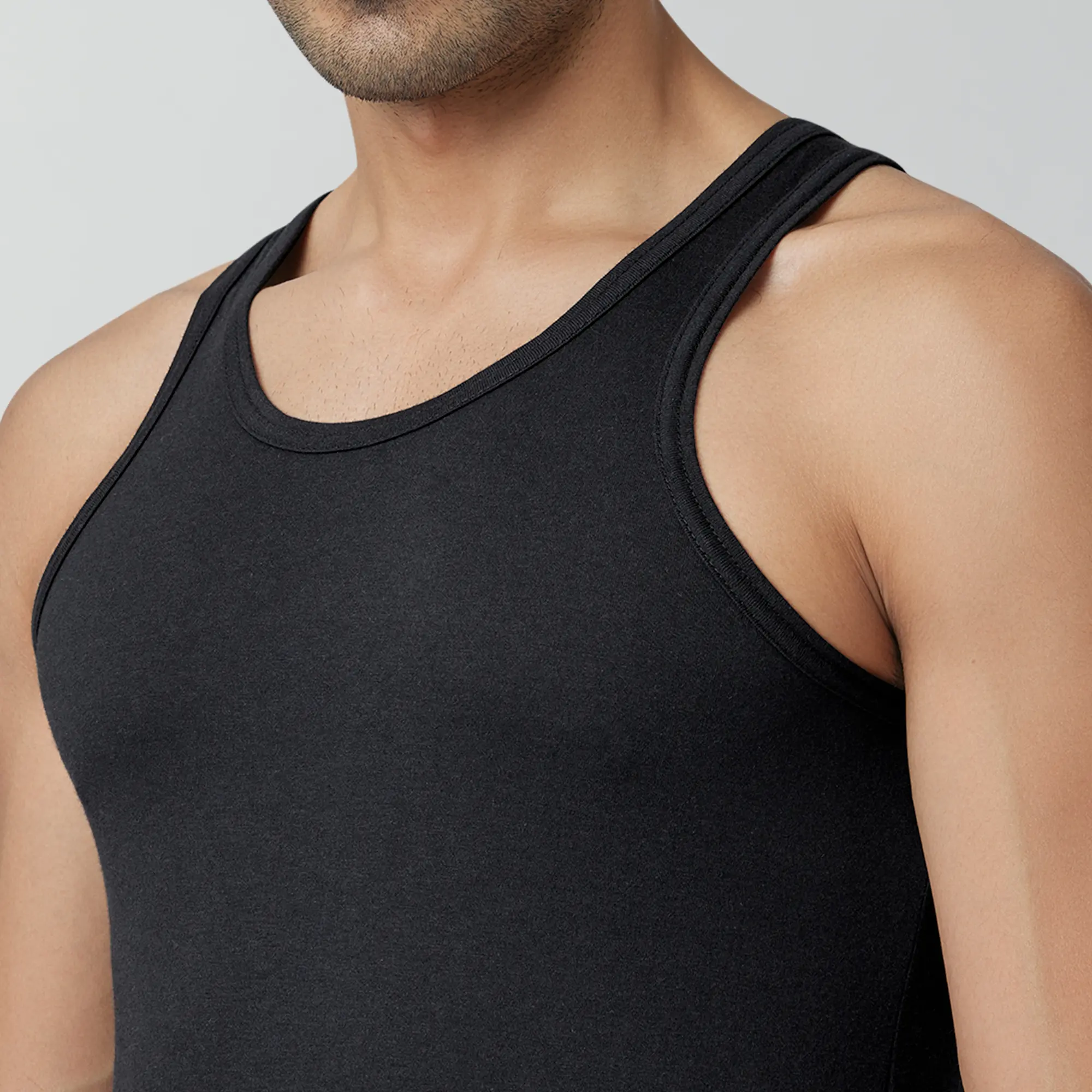 Ace Modal-Cotton Vest Black Knight - Image 3