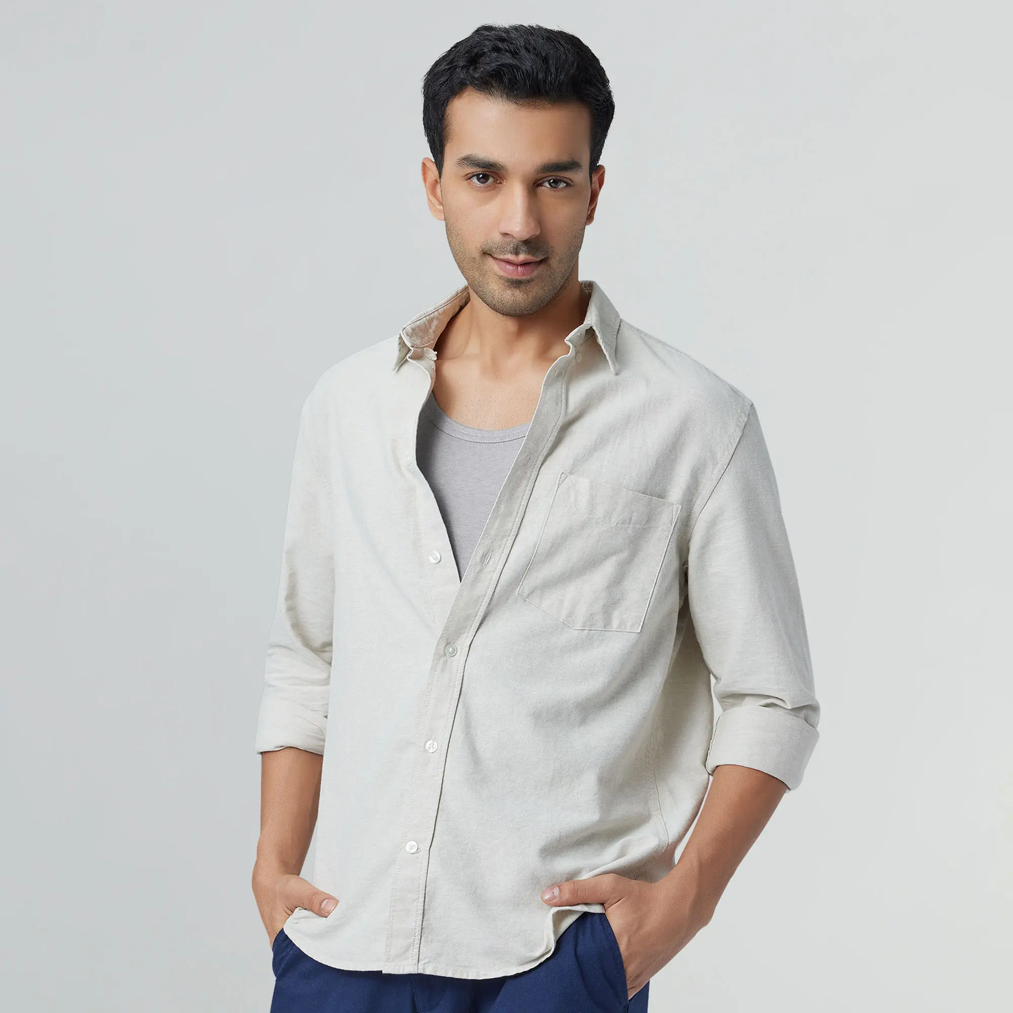 Ace Modal-Cotton Vest Frost Grey - Image 2