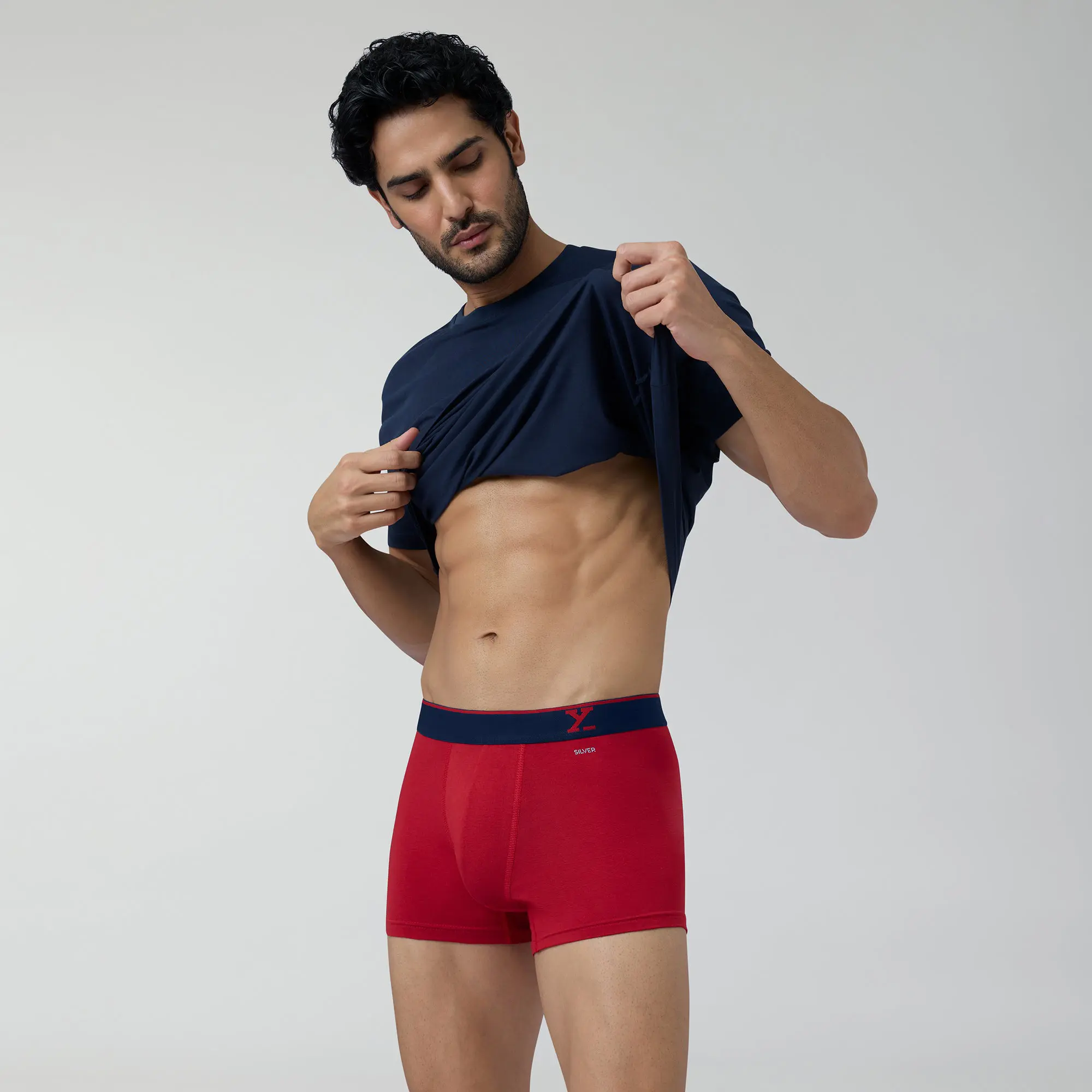 Aero Traq Pace Cotton Trunks Blue Green Black Red (Pack of 5) - Image 5