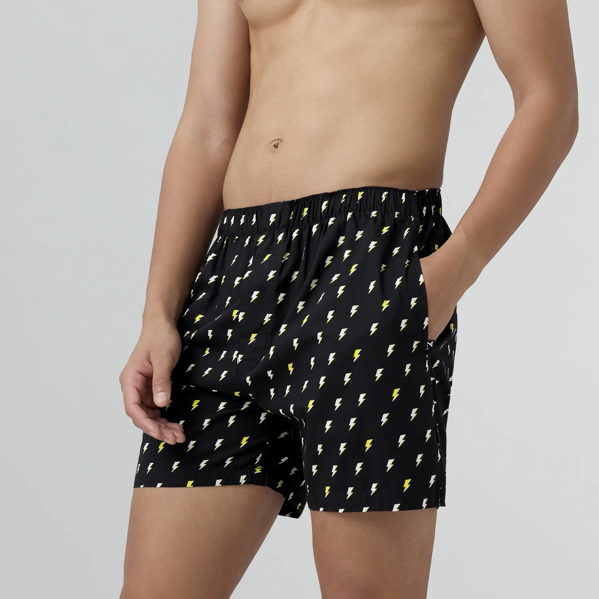 Remix Cotton Boxers Lightning Black - Image 4