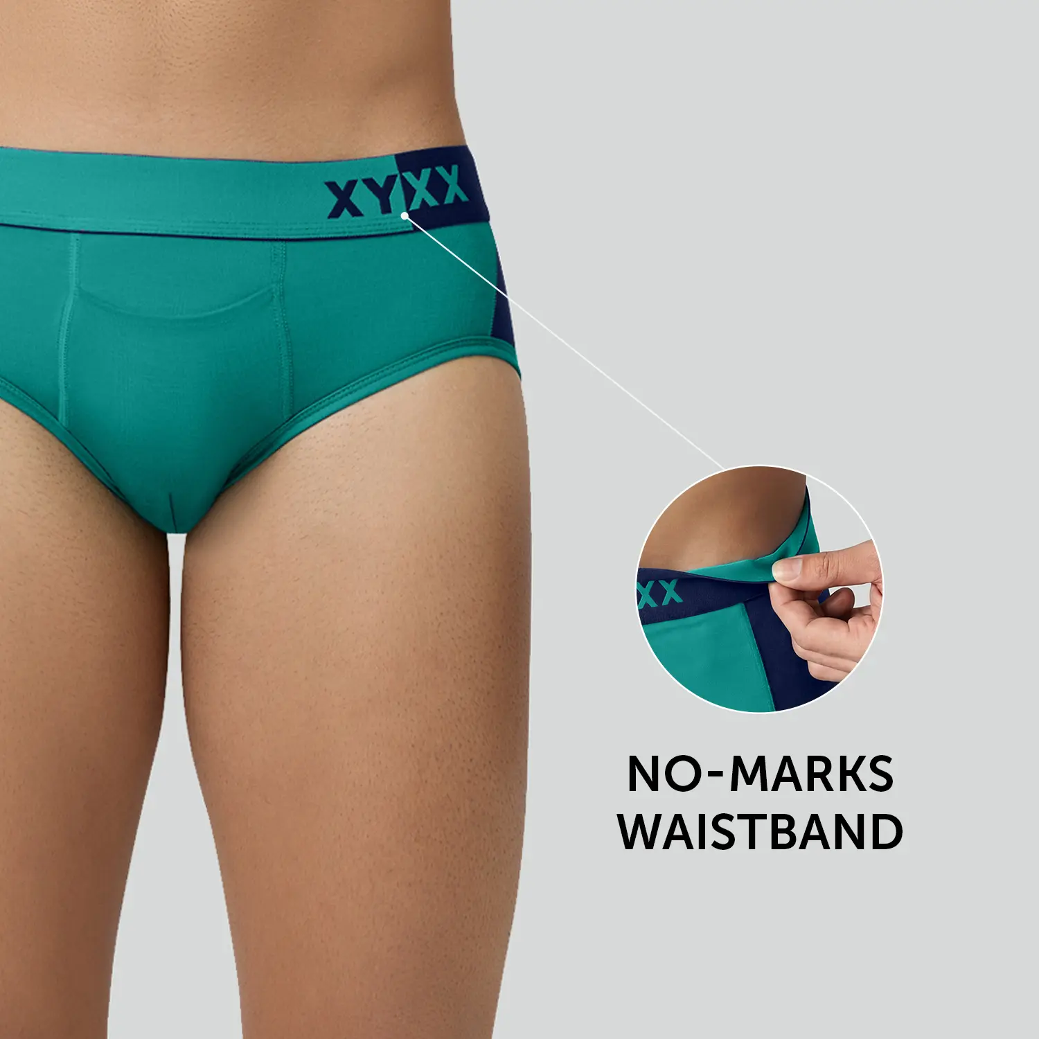 Dualist Modal Briefs Pack of 3 (Aqua Blue, Lime Yellow, Blue) - Image 5