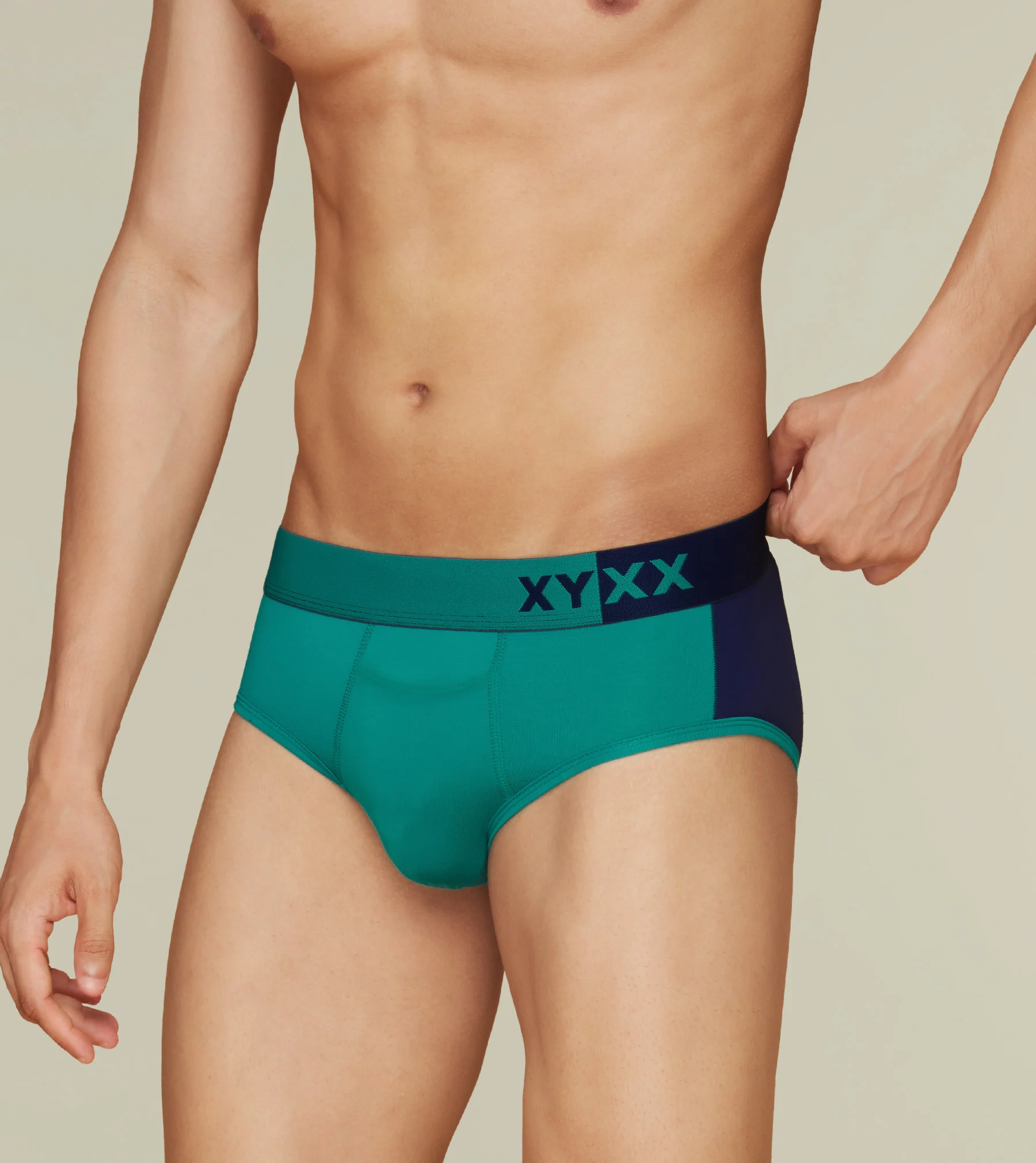 Dualist Modal Briefs Pack of 3 (Dark Blue, Aqua Blue, Grey) - Image 4