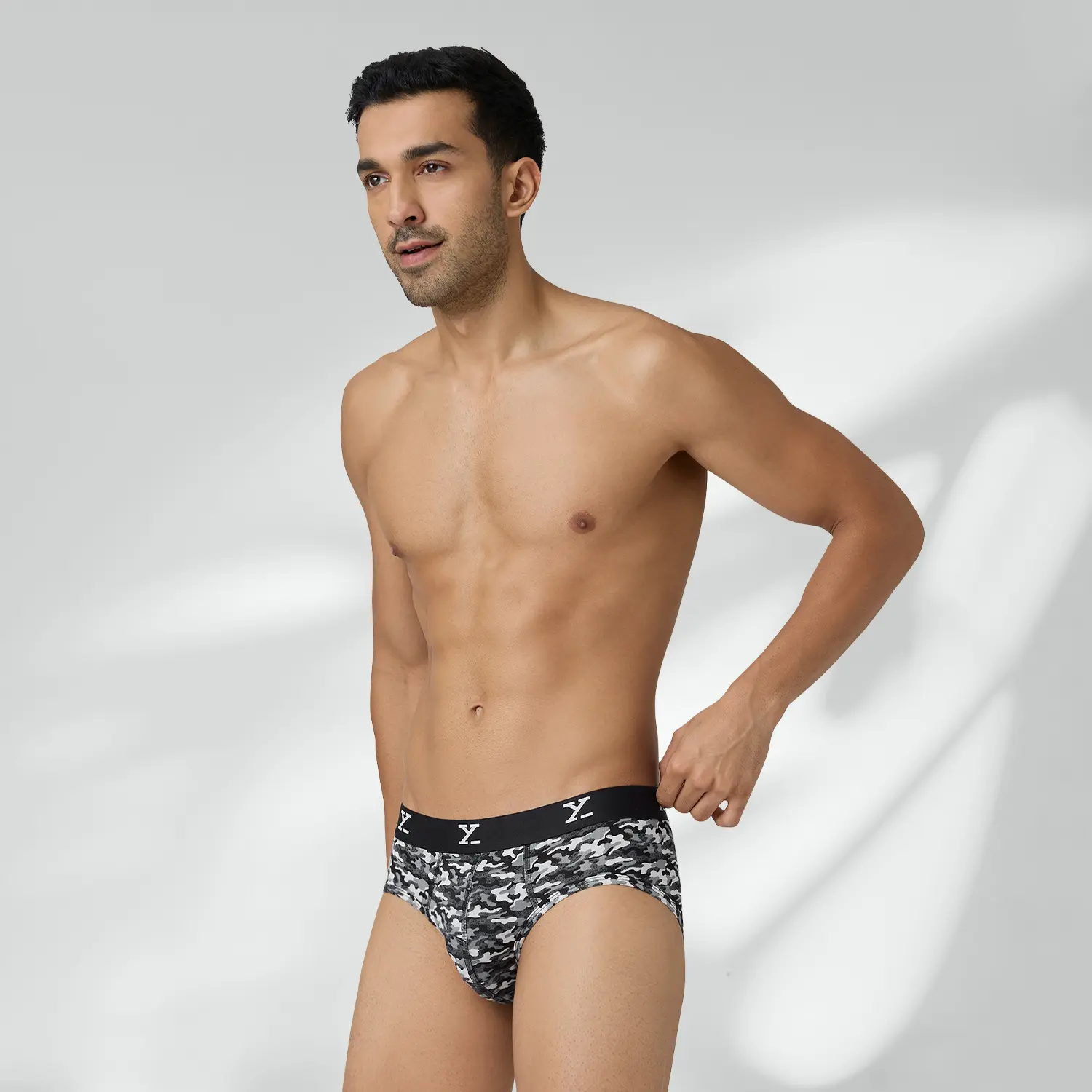 Shuffle Modal Briefs Camouflage Grey - Image 5