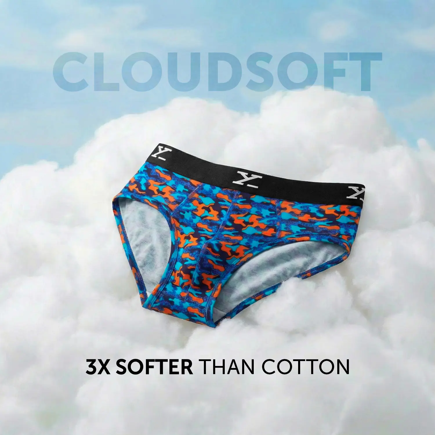 Shuffle Modal Briefs Camouflage Blue - Image 2
